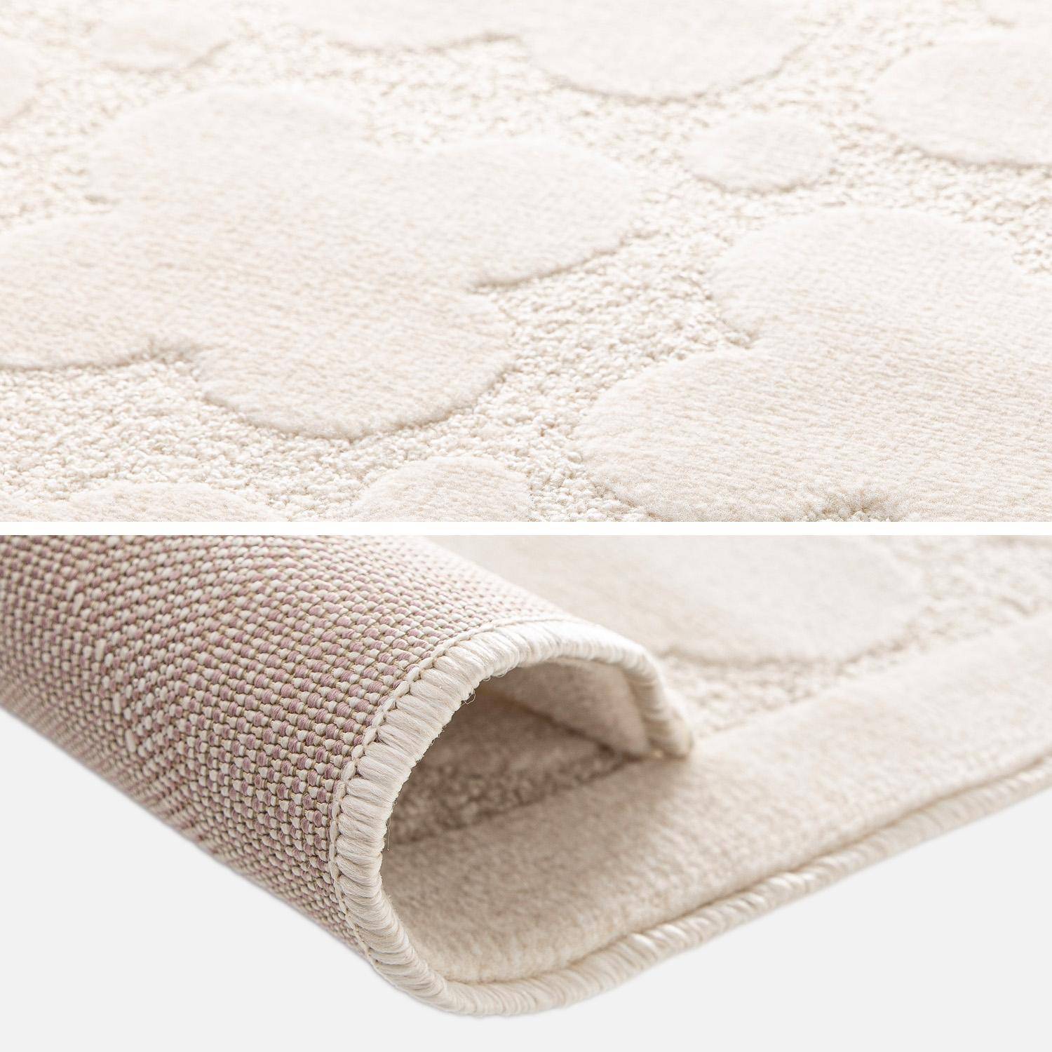 Tapis intérieur motif graphique crème 80x150cm - Lili,sweeek,Photo2