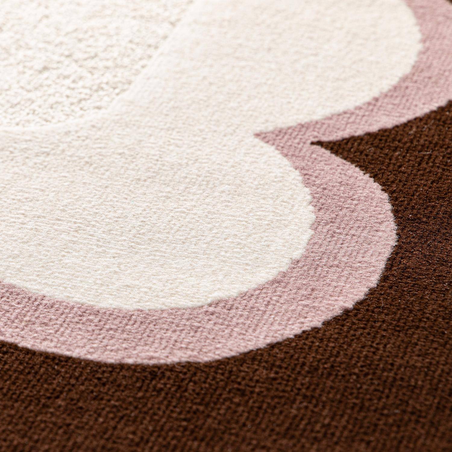 Tapis intérieur rose et marron 80x150cm - Zoa Photo3