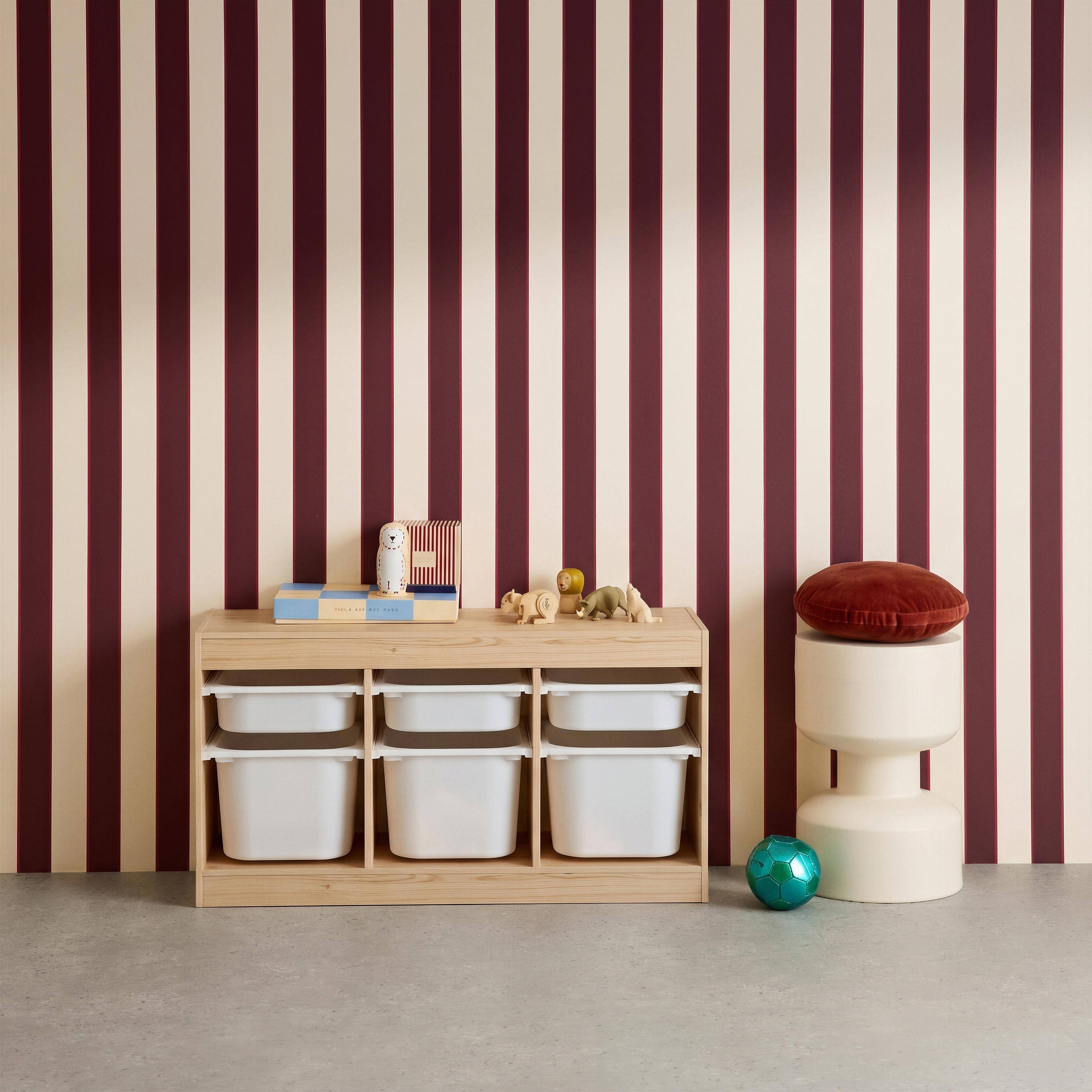Mobile contenitore per bambini decorazione legno 6 contenitori, Sora, Marrone naturale, 96x38.5x53 cm,sweeek,Photo1