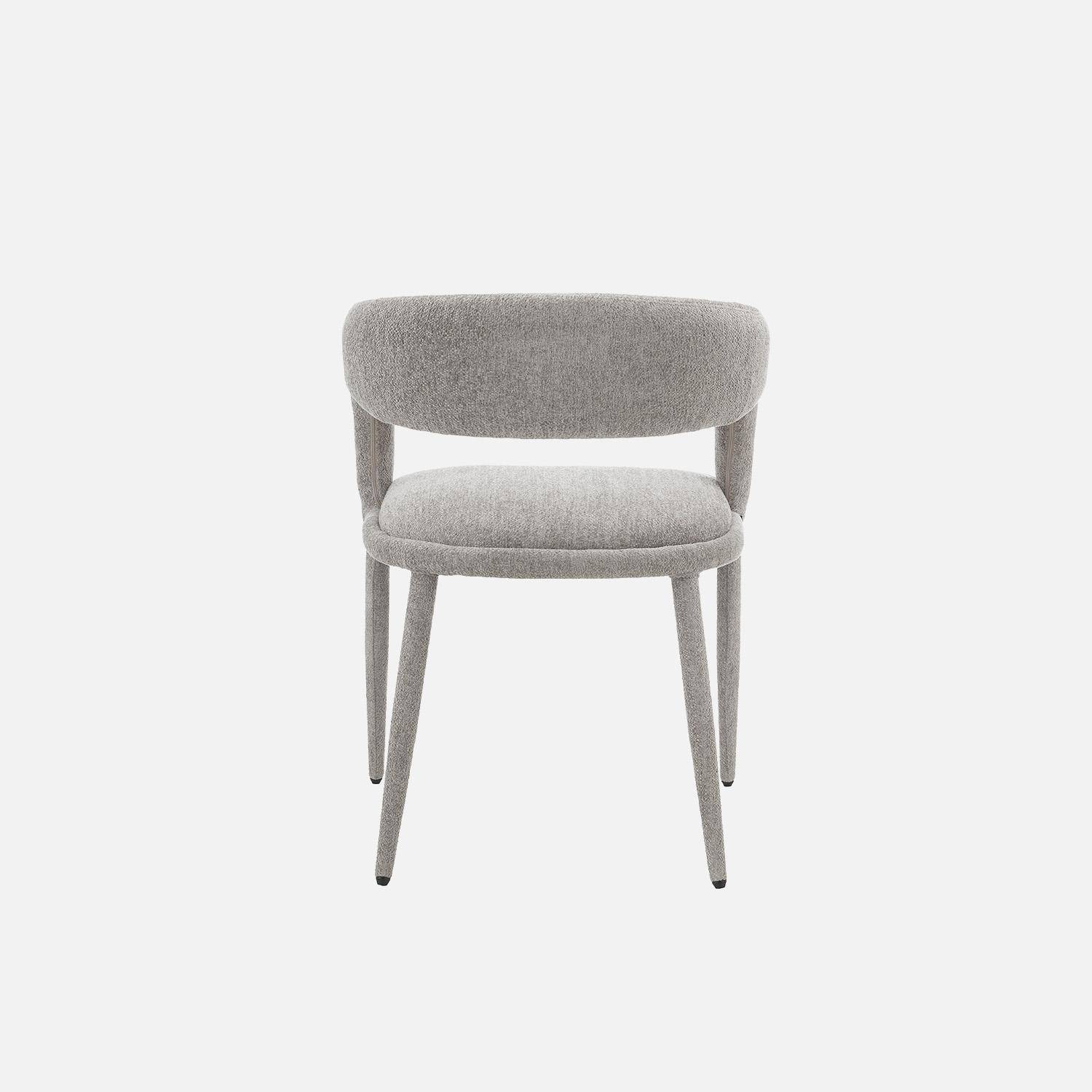 Sillón contemporáneo de tela, set de 2 Pardo - 57.5x58x77.5 cm Photo3
