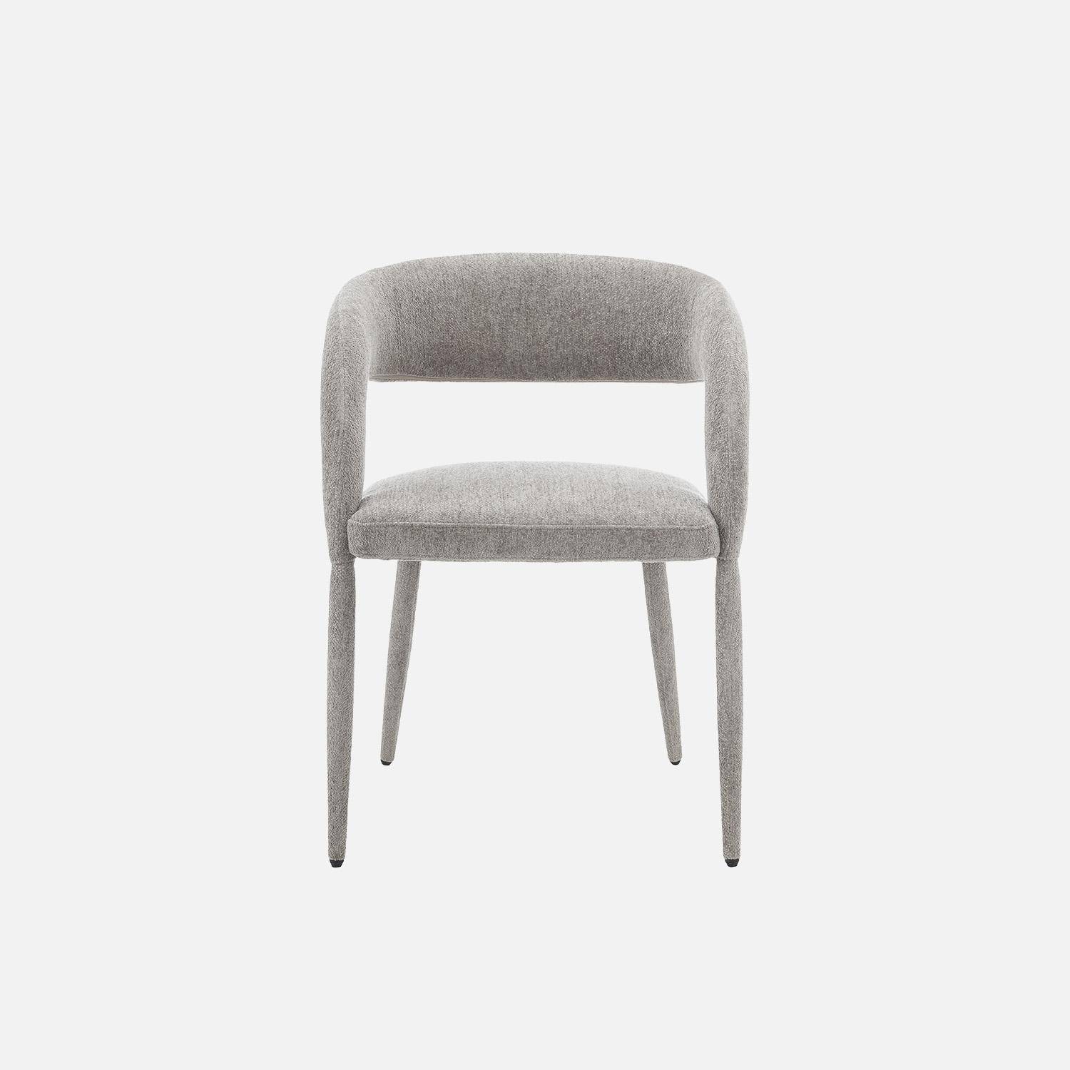 Sillón contemporáneo de tela, set de 2 Pardo - 57.5x58x77.5 cm Photo2