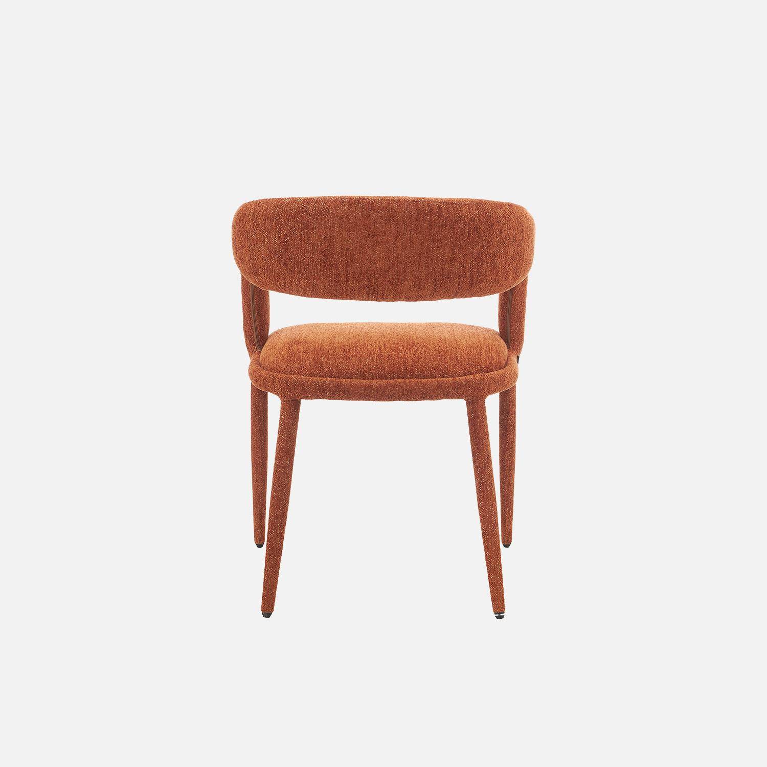 Sillón contemporáneo de tela, set de 2 Terracota - 57.5x58x77.5 cm Photo3