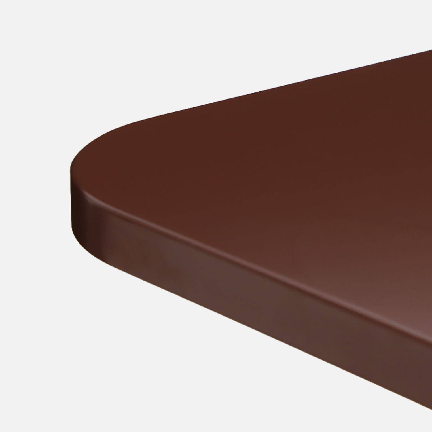 Eettafel matte afwerking met 8 plaatsen bordeauxrood - Sia,sweeek,Photo4