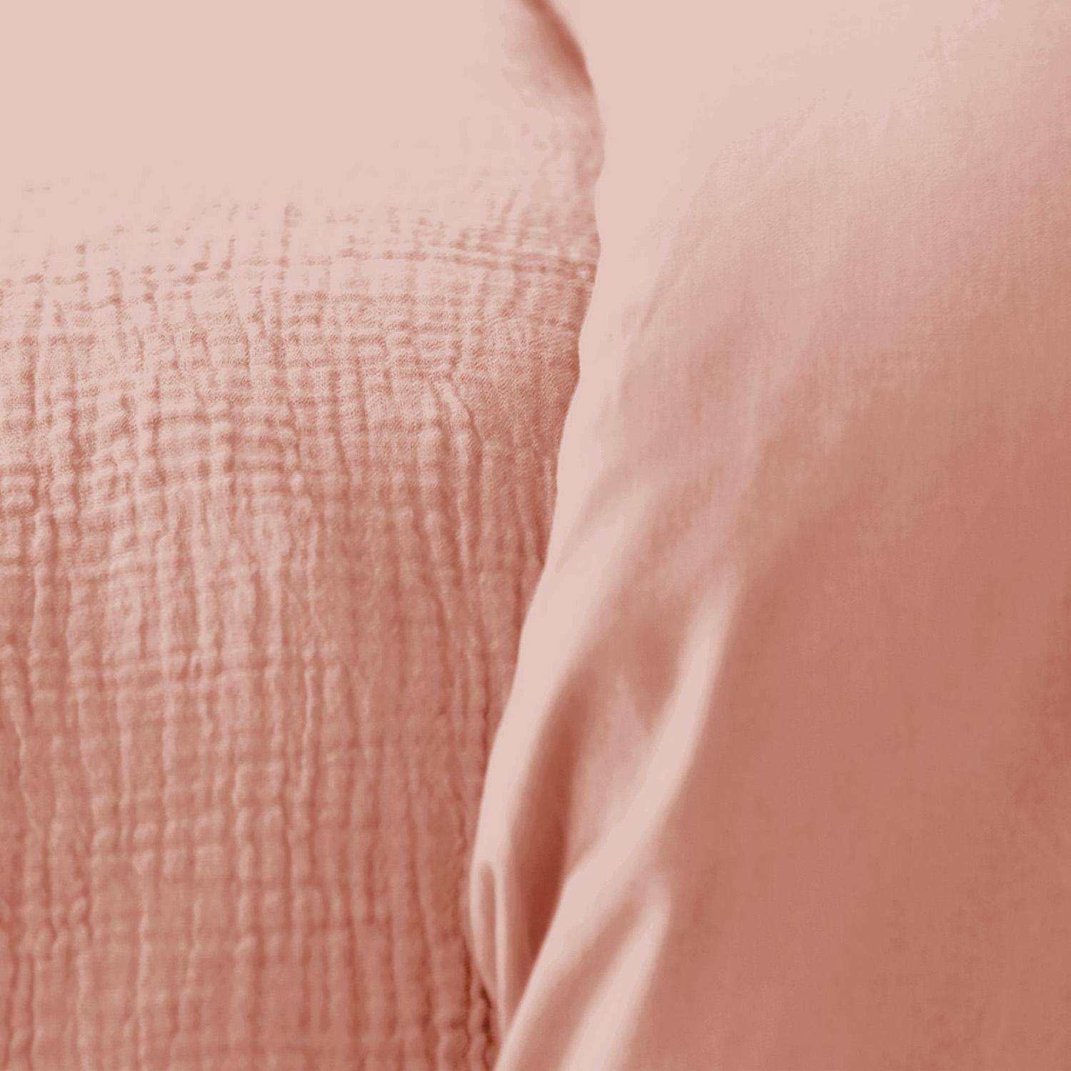 Set biancheria da letto di cotone pesca - 200x140x5 cm,sweeek,Photo2