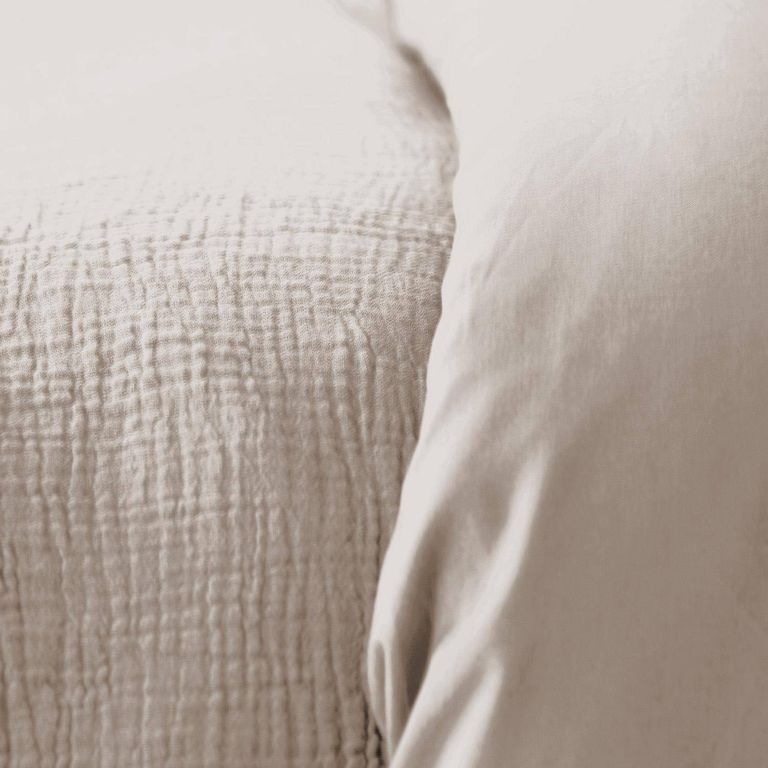 Juego de cama de gasa de algodón guijarro - 200x140x5 cm,sweeek,Photo2