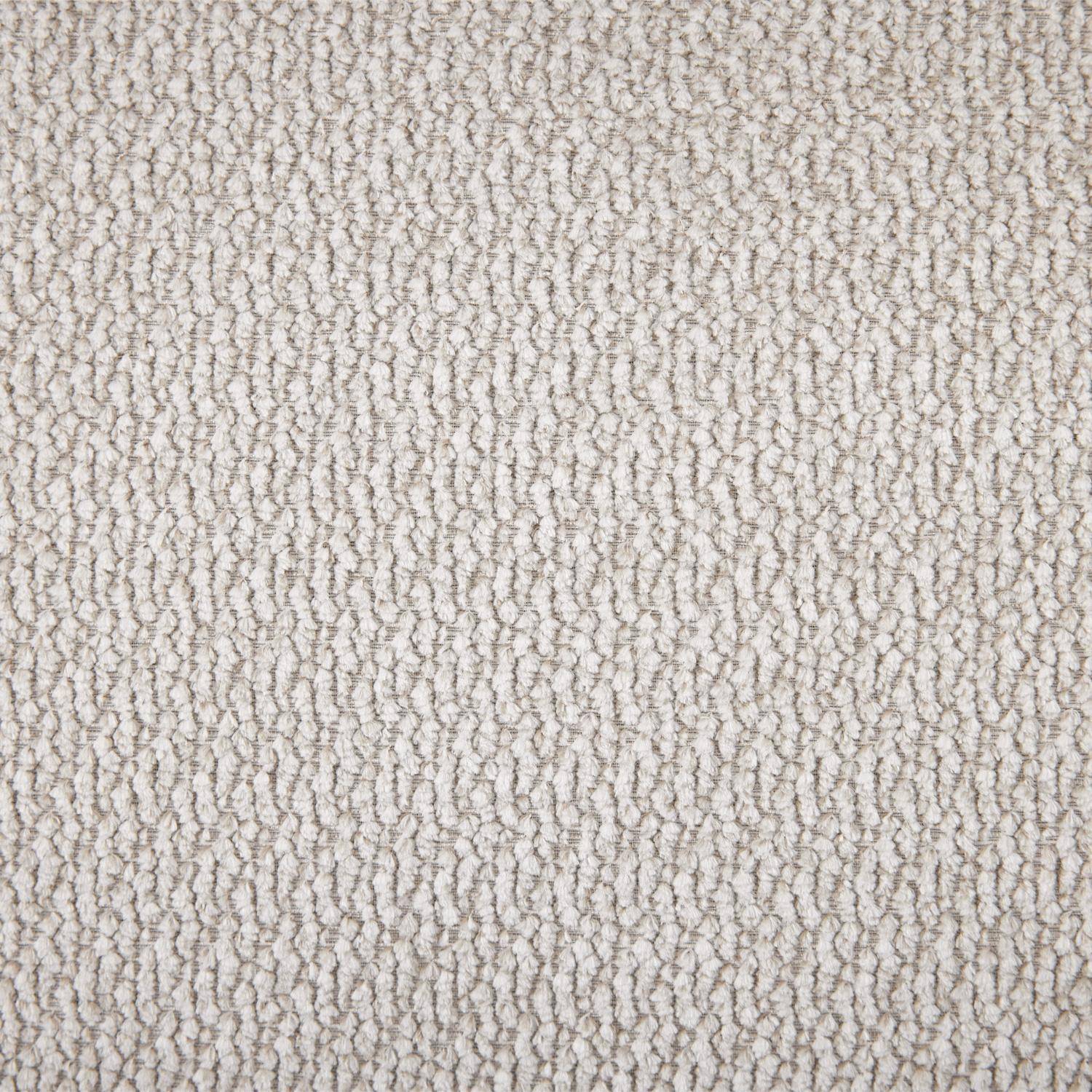 Fauteuil vintage tissu chenille armature chromée blanc cassé - Joe,sweeek,Photo6