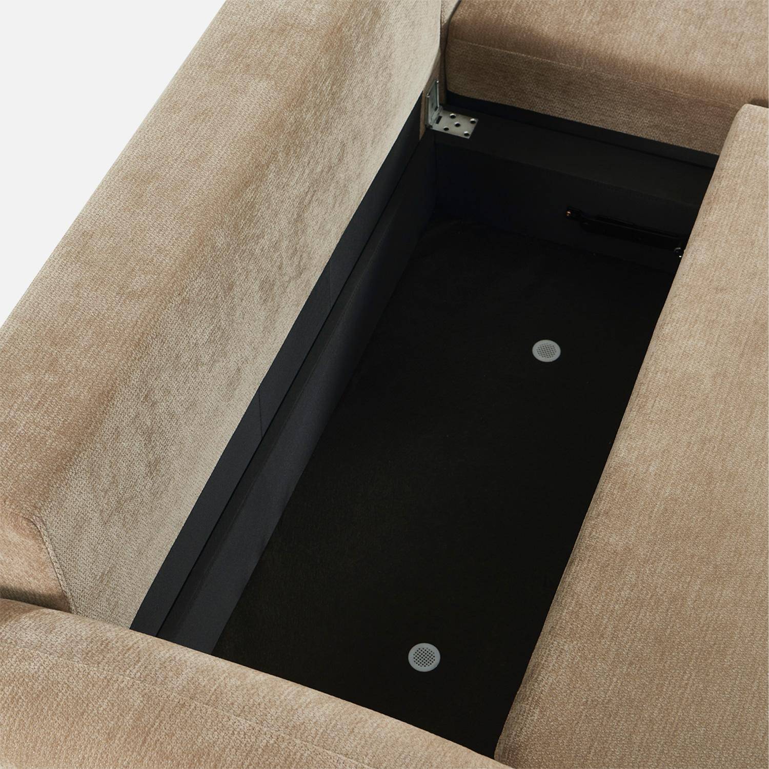 Divano angolare in tessuto con vano contenitore, 3 posti Talpa - 251x170x84 cm Photo6