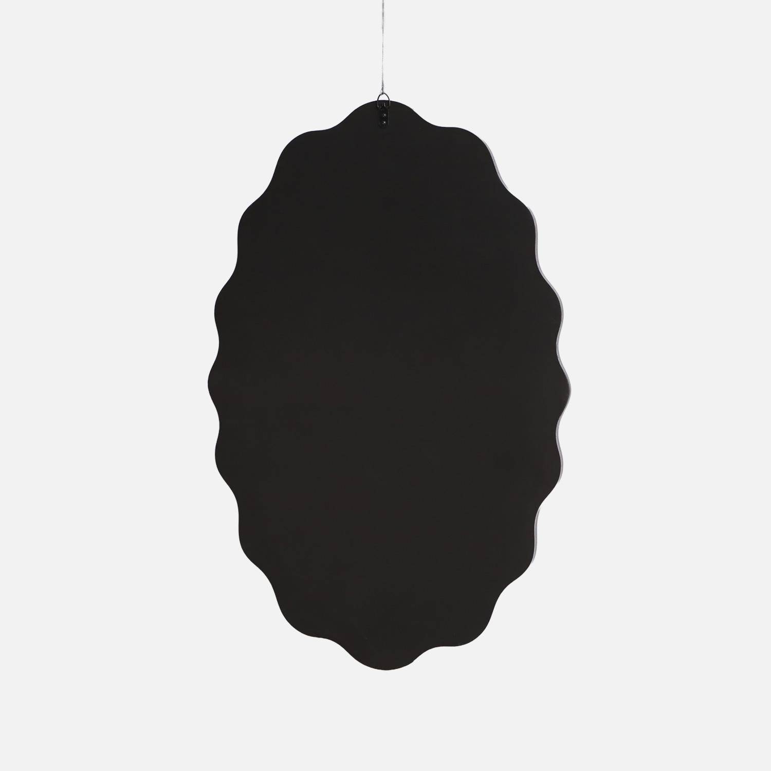 Miroir organique décor bois 90cm noir - Bruno,sweeek,Photo4