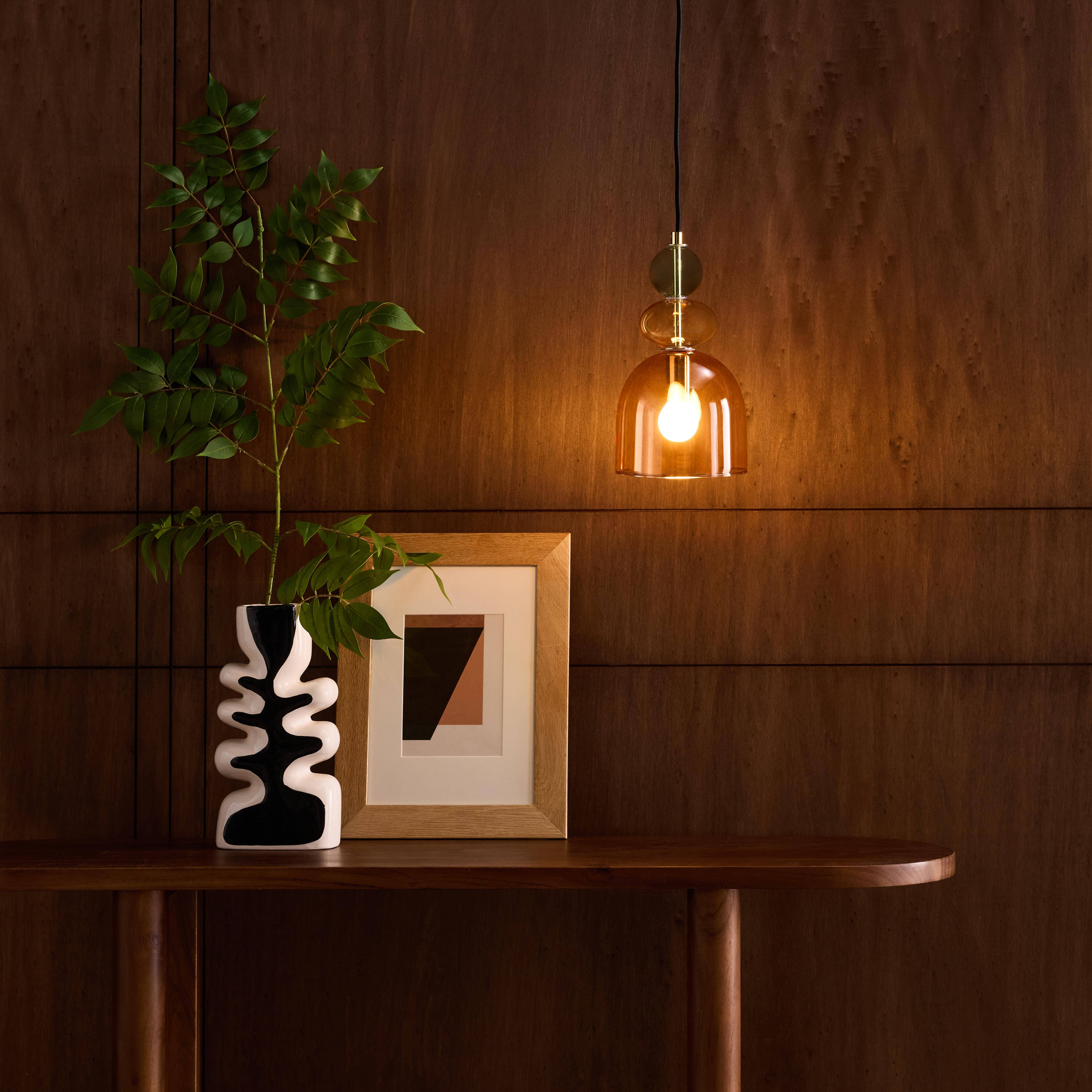 Moderne glazen hanglamp voor binnen Ø15cm rood - Nexo Photo3