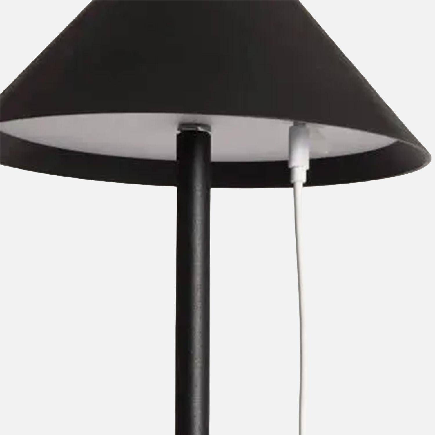 Lámpara de pie interior de metal, Viros, Negro, 19x19x135 cm,sweeek,Photo3