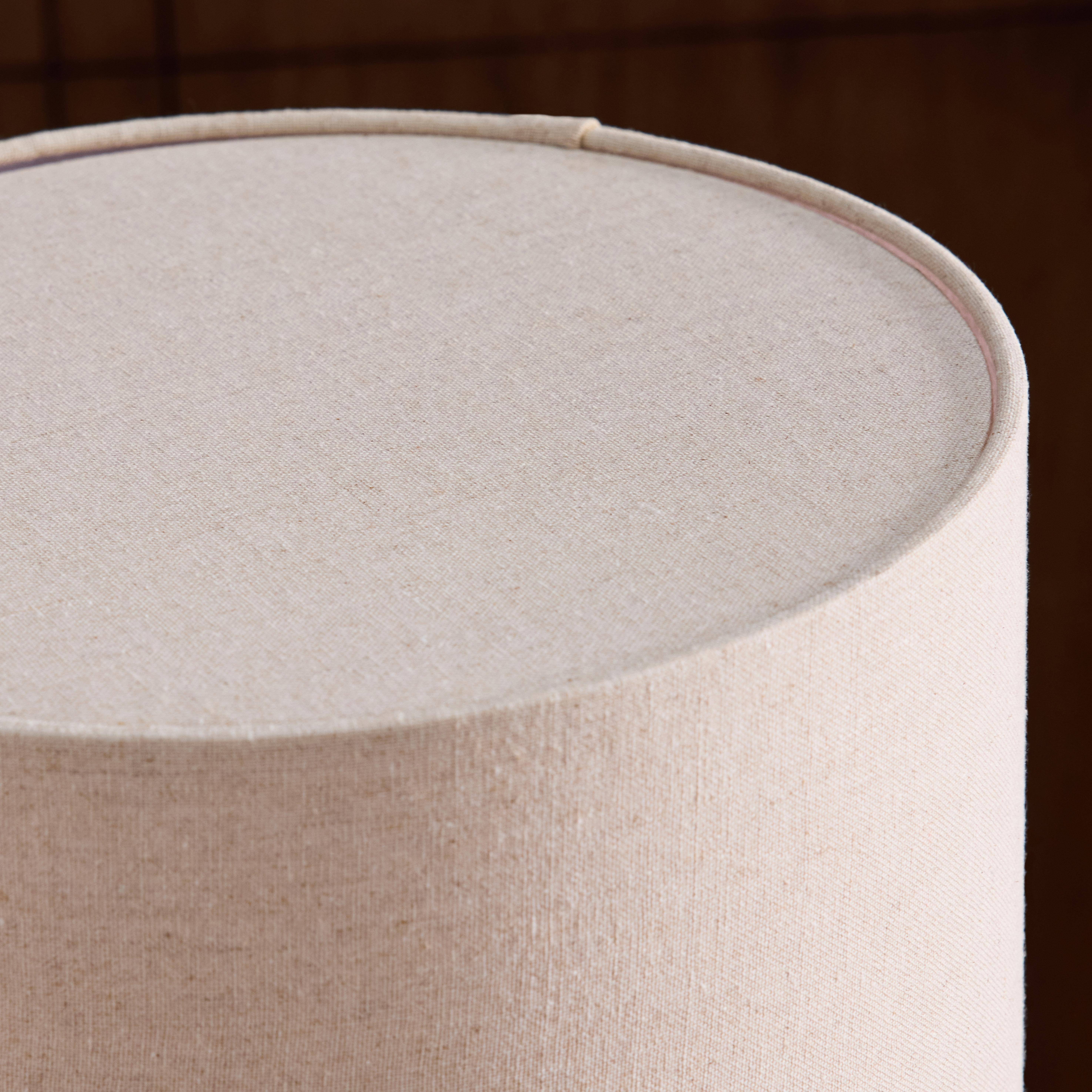 Candeeiro de pé interior em cerâmica e tecido, 138cm Taupe - 136x27x27 cm Photo3