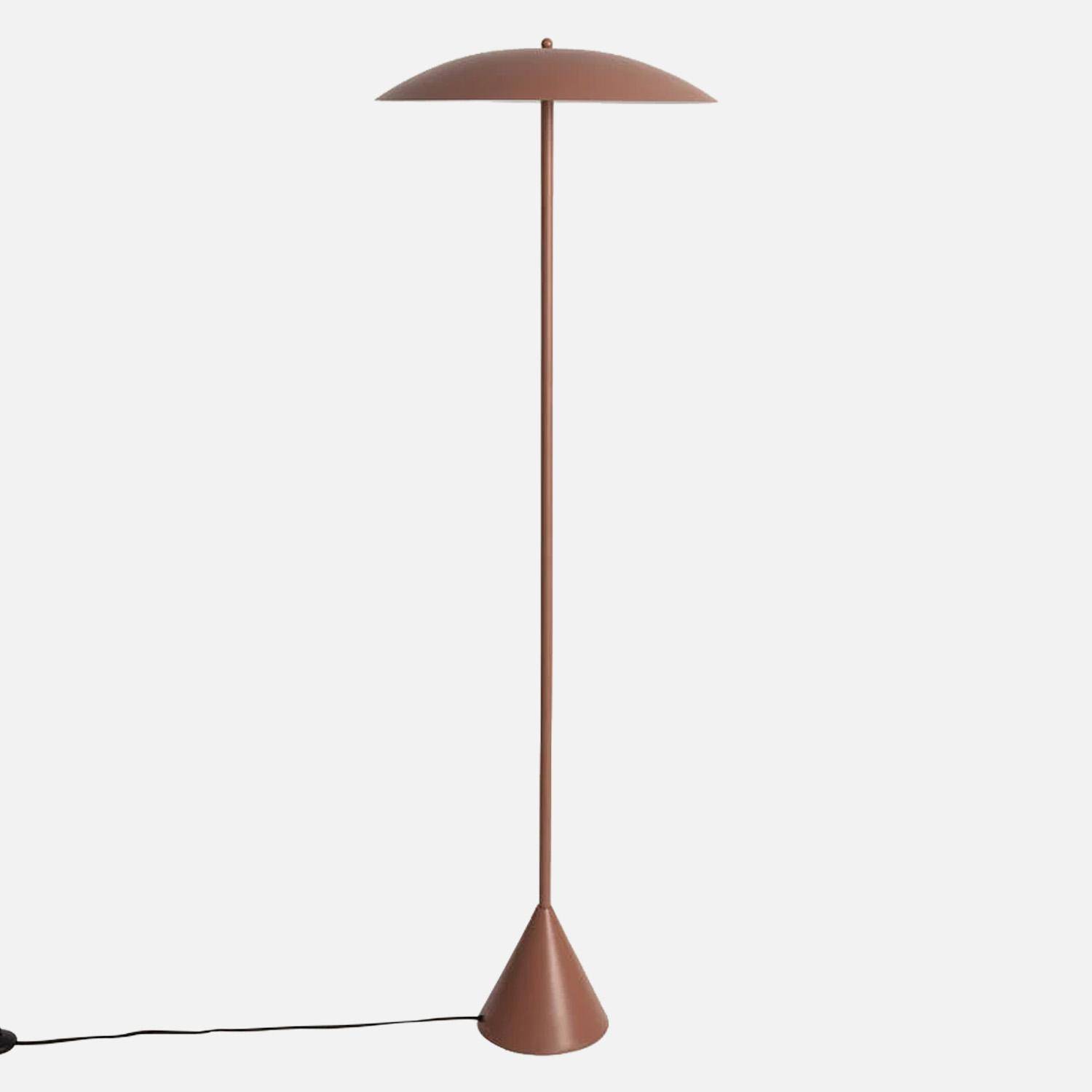 Lampada da terra per interni in metallo, Ø50cm Marrone - 50x50x155 cm Photo1