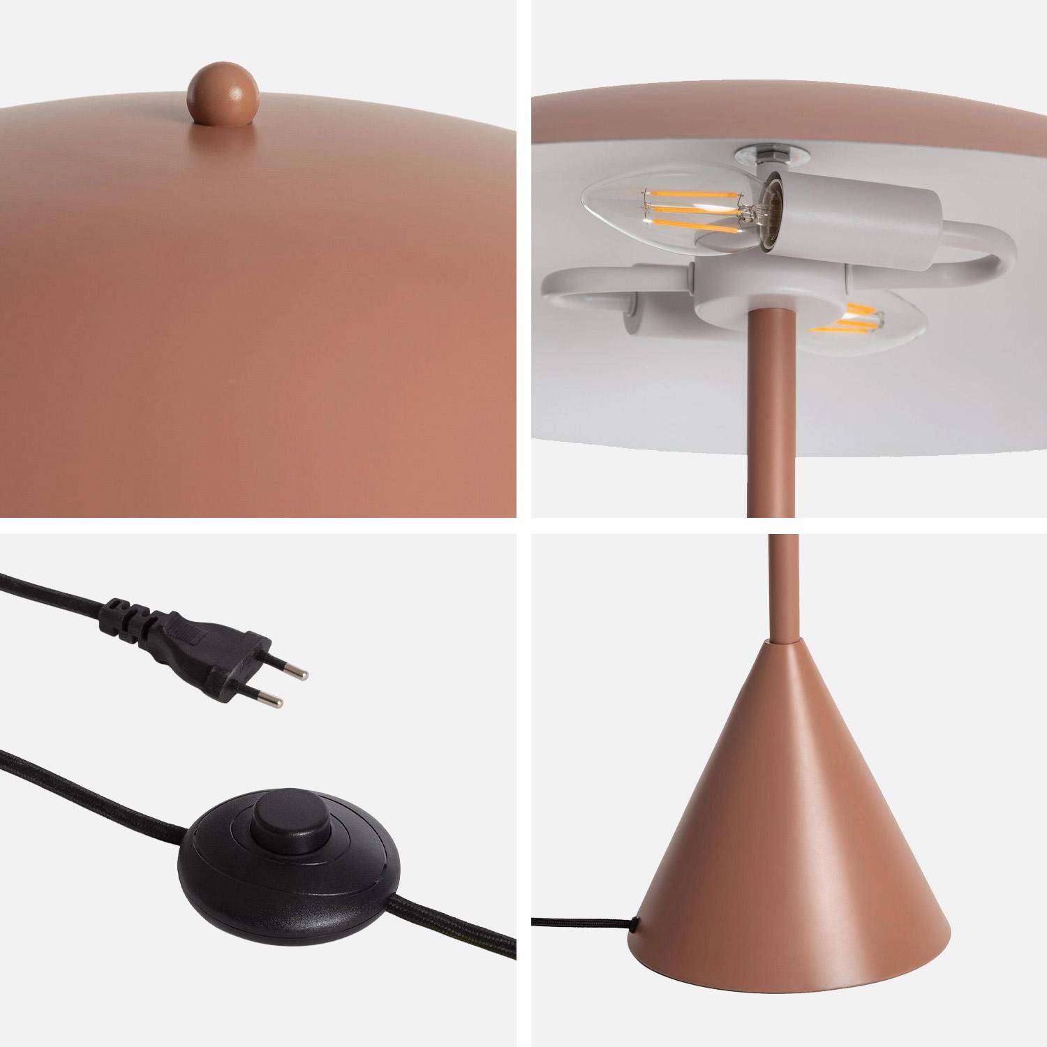 Lampada da terra per interni in metallo, Ø50cm Marrone - 50x50x155 cm,sweeek,Photo2