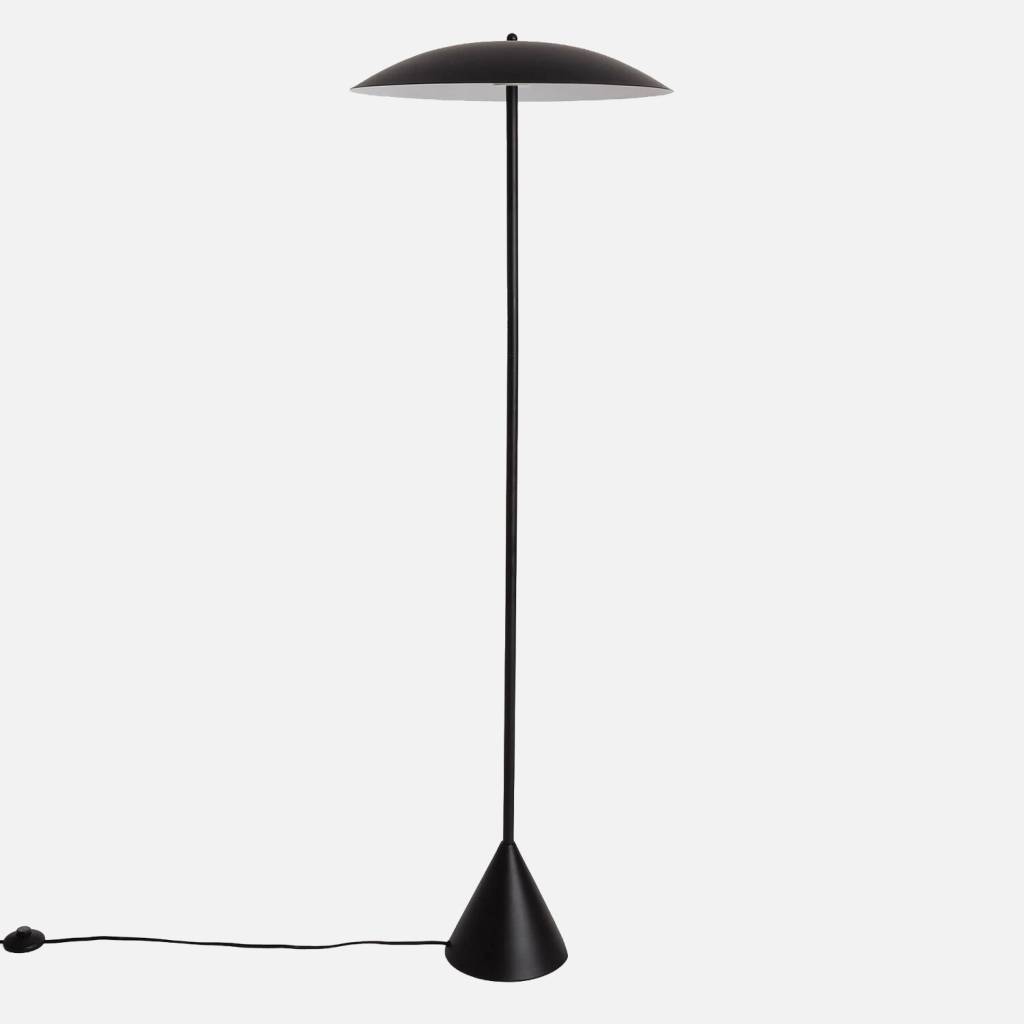 Lampada da terra per interni in metallo, Ø50cm, Nero