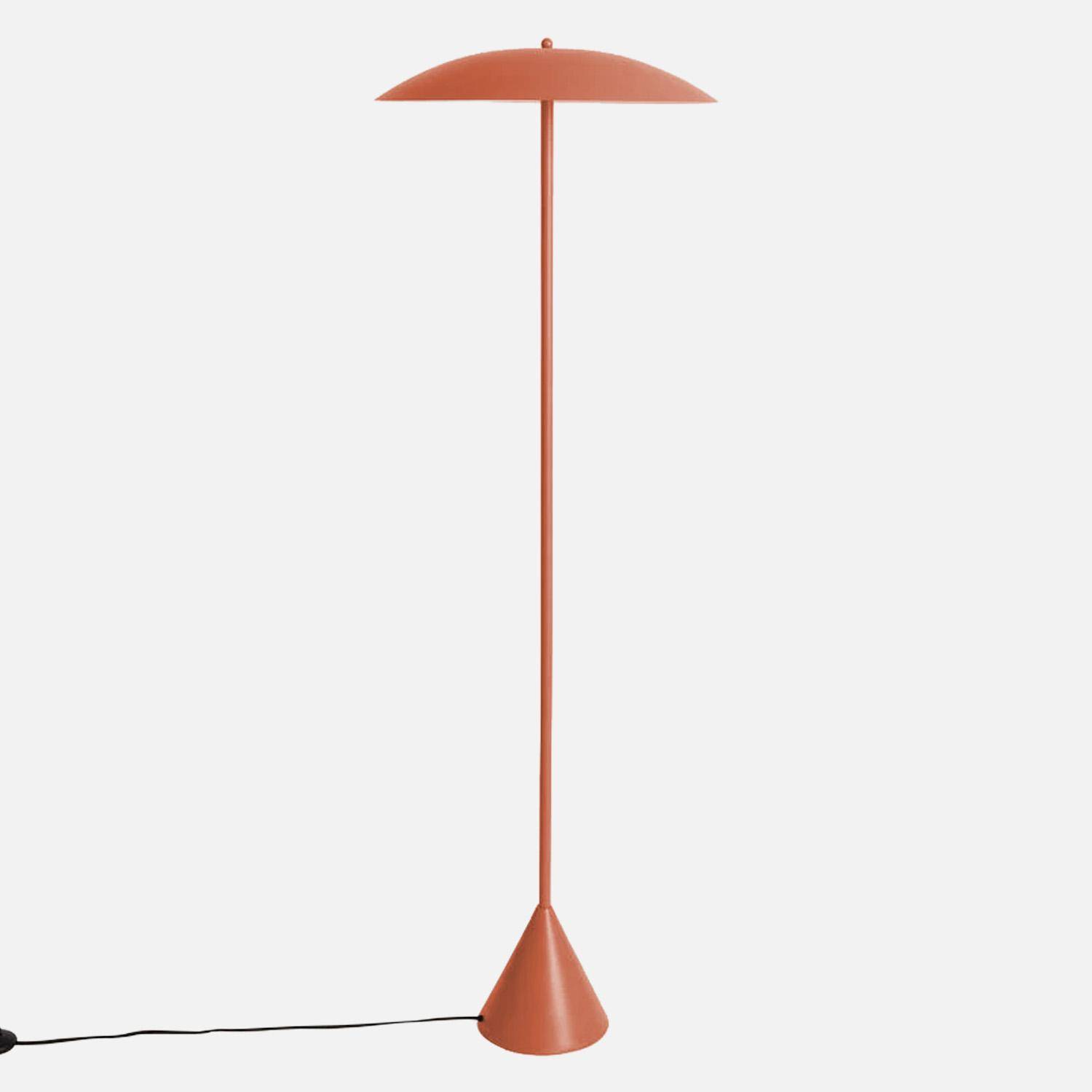 Lampada da terra per interni in metallo, Ø50cm Terracotta - 50x50x155 cm Photo1