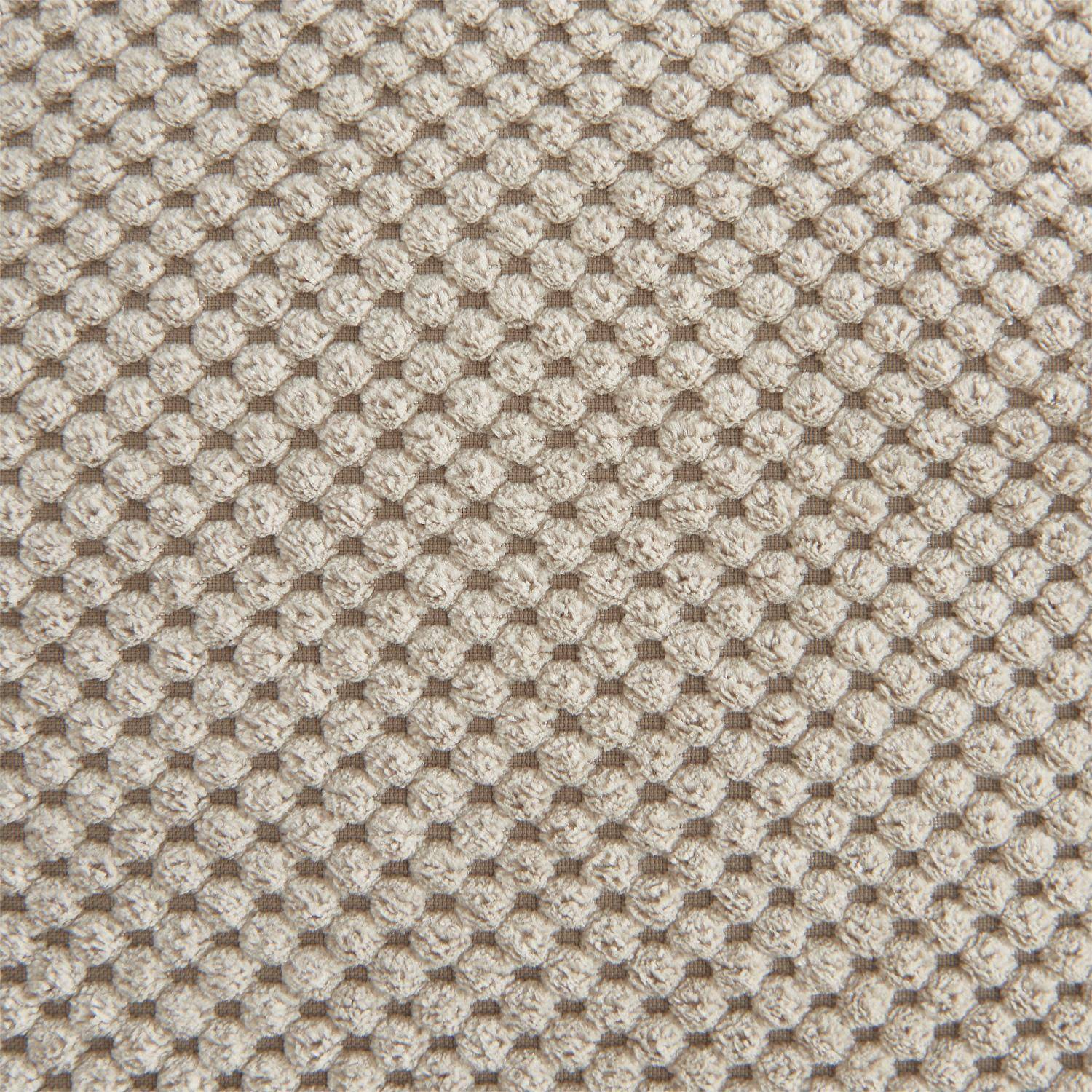 Sofá de canto reversível em tecido acolchoado, 3 lugares, Dot, Bege, 273x141x82 cm,sweeek,Photo6