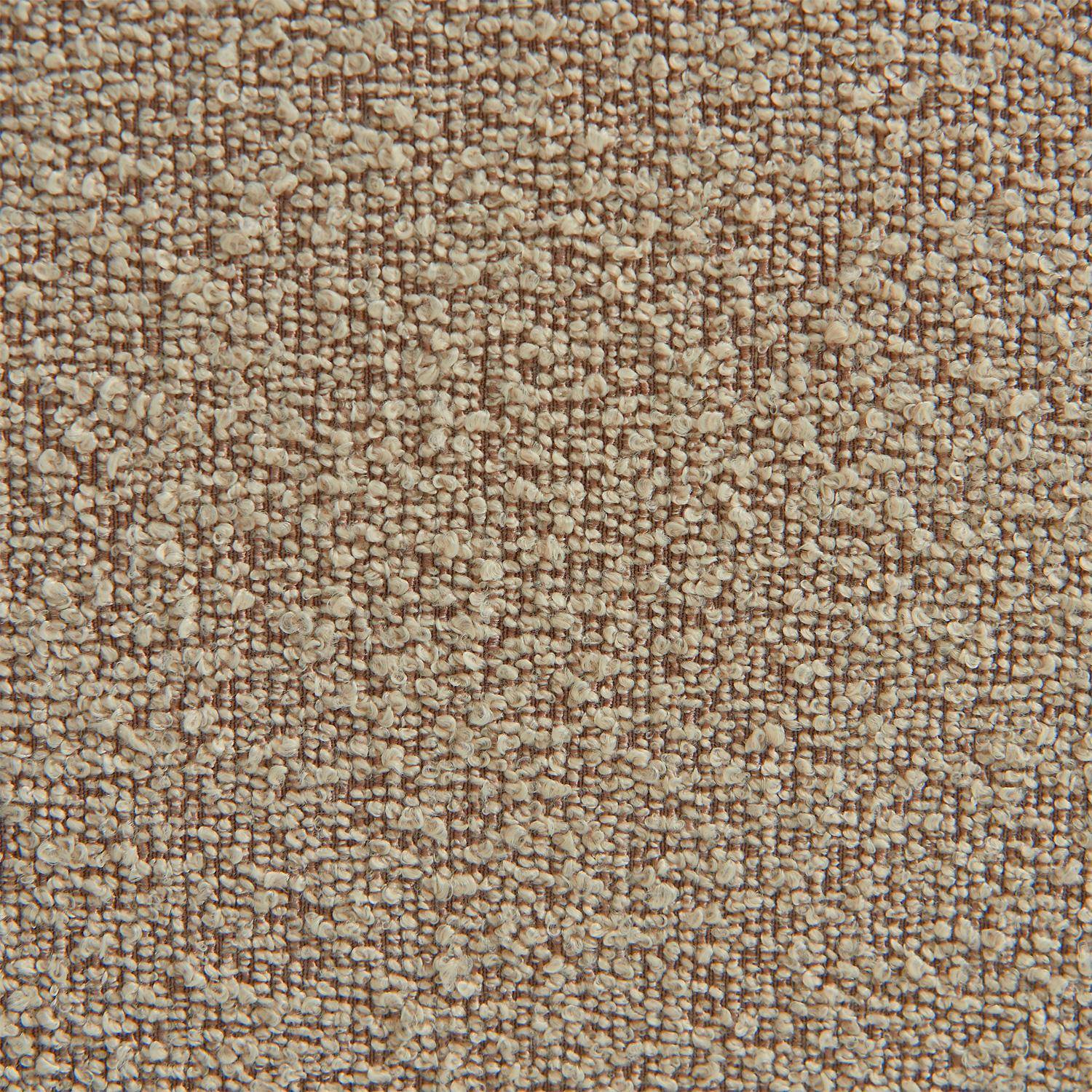 Organisches 3-Sitzer-Ecksofa mit strukturiertem Bouclé-Bezug in beige - Iconik,sweeek,Photo7