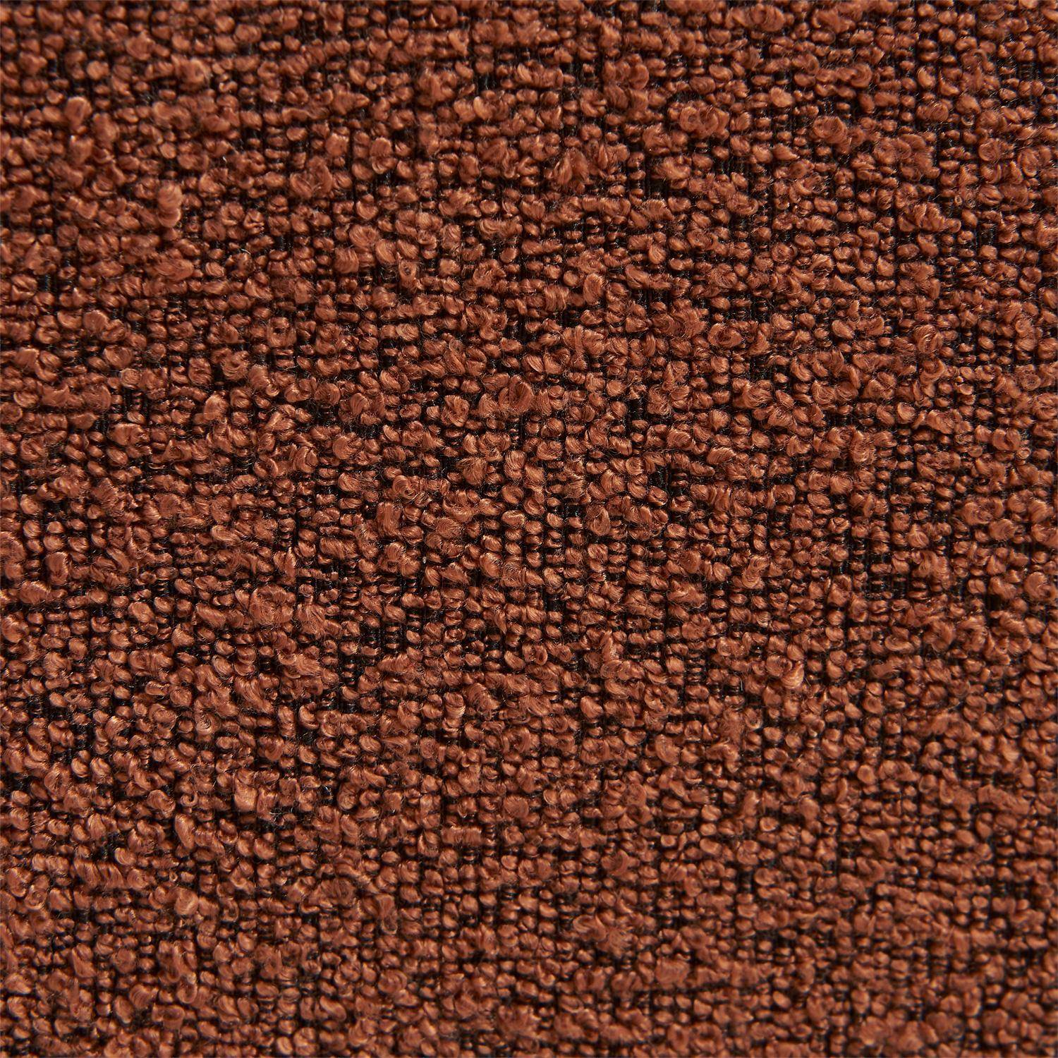 Sofá-cama orgânico em bouclé embalado a vácuo, 3 lugares, Iconik boucle, Terracota, 281x154x68 cm,sweeek,Photo7