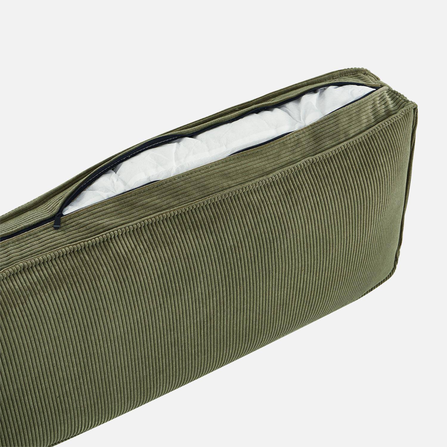 Narożnik lewostronny sztruksowy 3-osobowy khaki - Chill,sweeek,Photo5