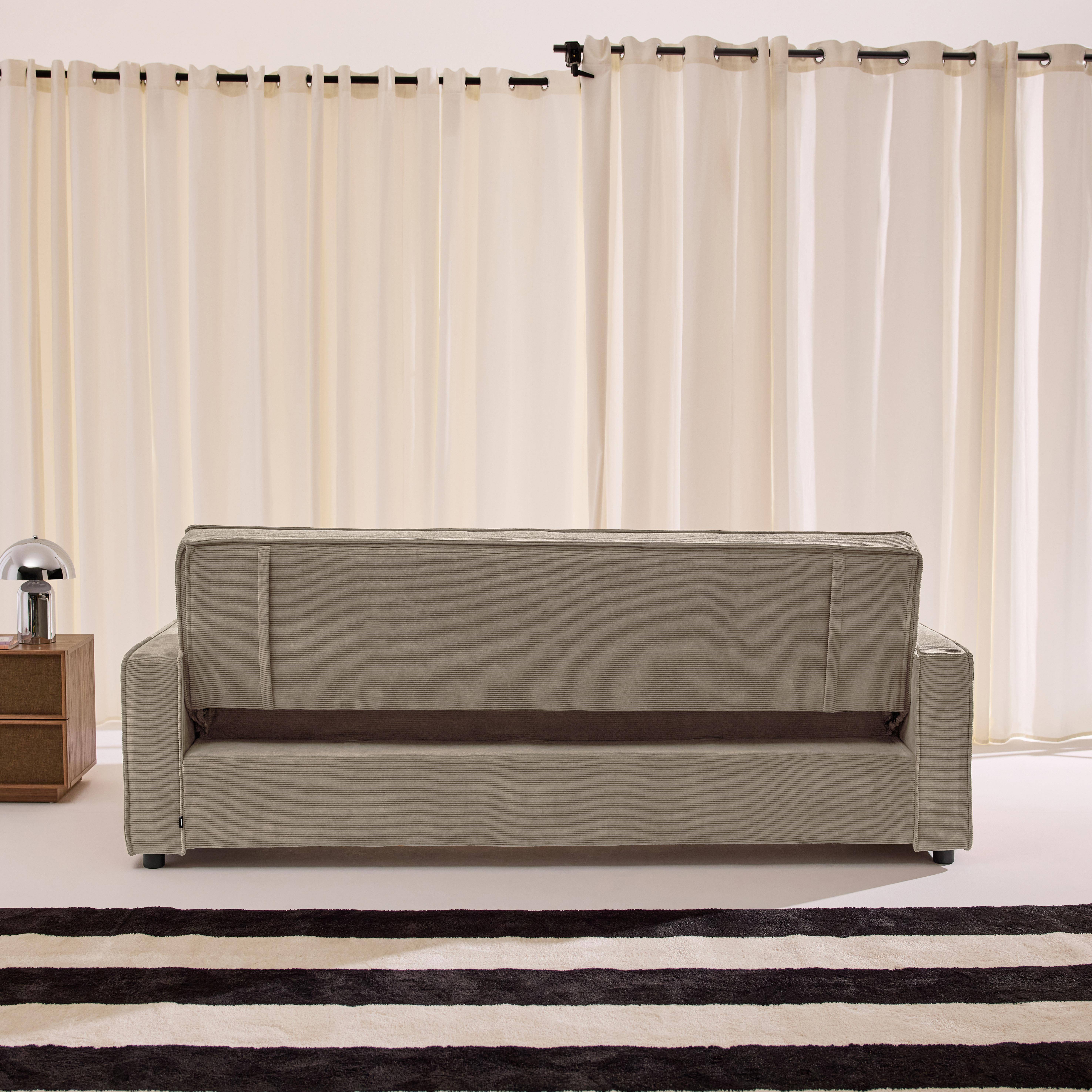 3-Sitzer Schlafsofa mit Cordbezug beige - Chill Photo7
