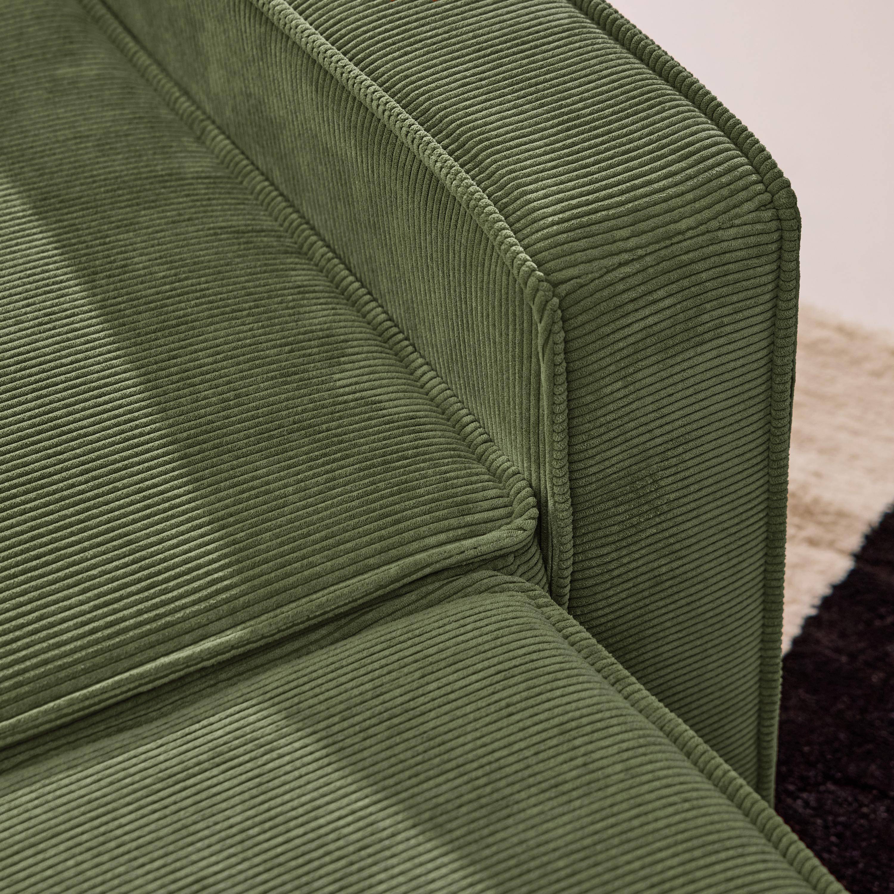 3-Sitzer Schlafsofa mit Cordbezug khaki - Chill,sweeek,Photo6