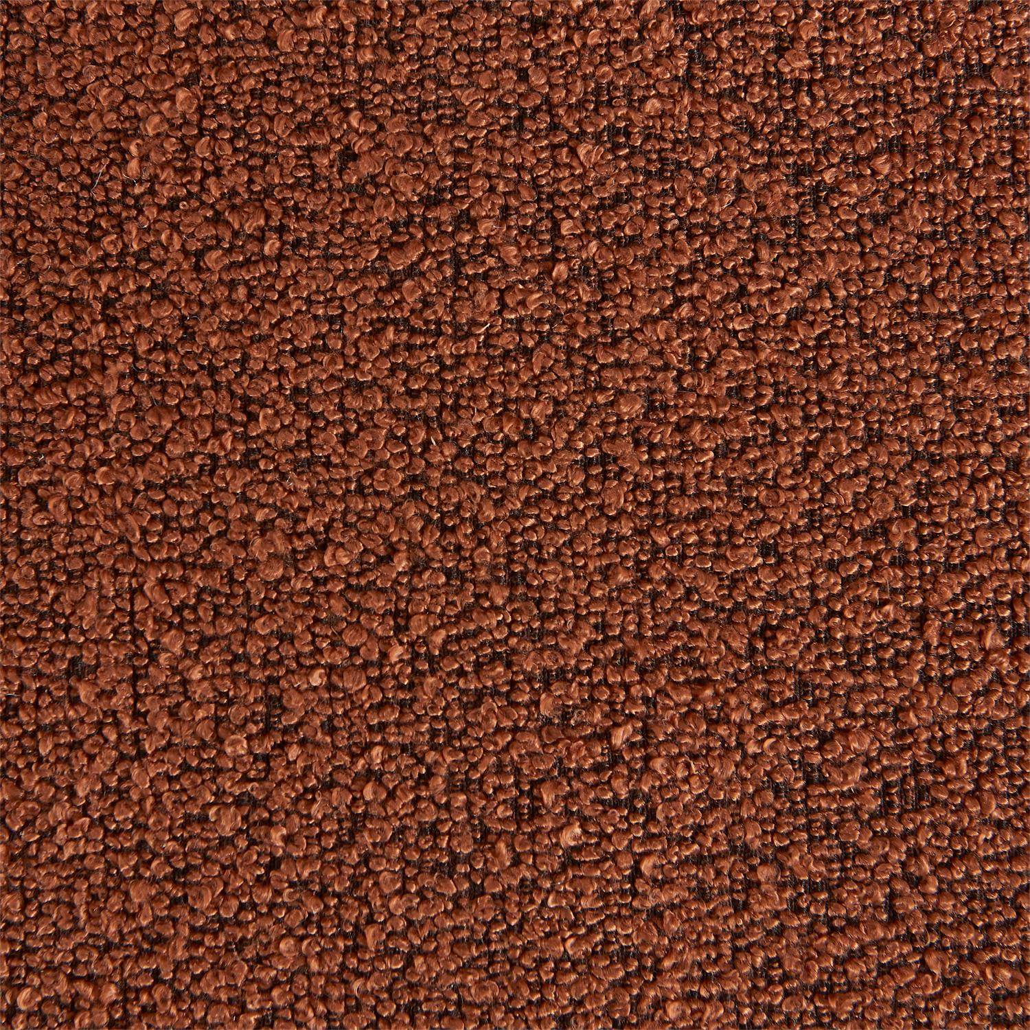 Canapé convertible 3 places bouclette texturée avec coffre terracotta - Leon Photo8