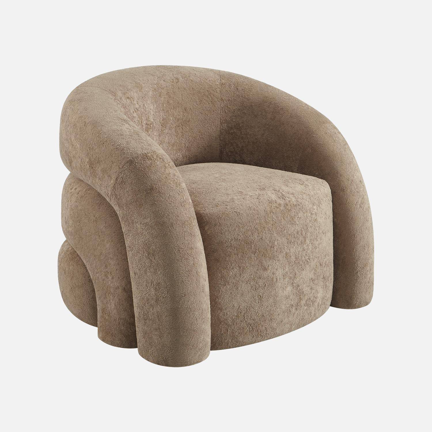 Poltrona organica in tessuto, Renbo, Talpa, 86x75x70 cm,sweeek,Photo2