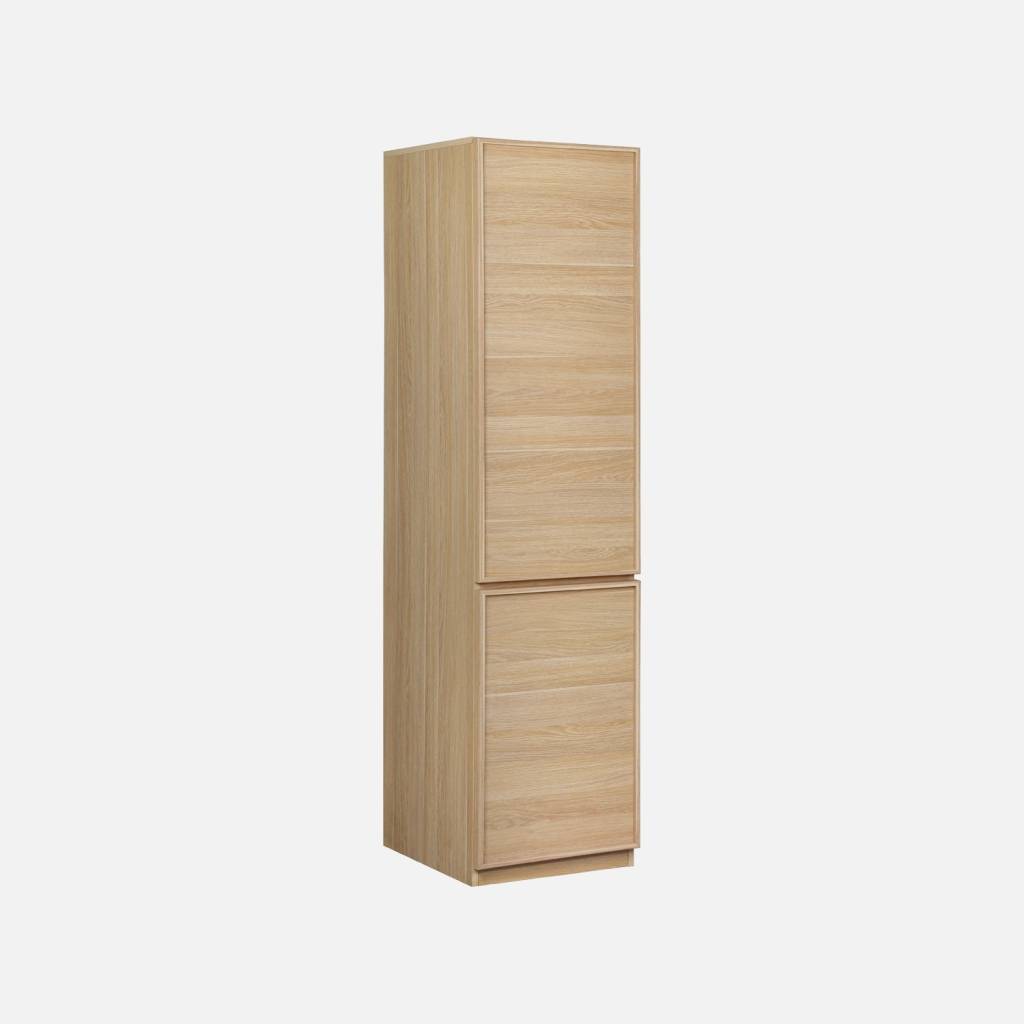 Módulo de armario efecto madera con 2 puertas, Natural