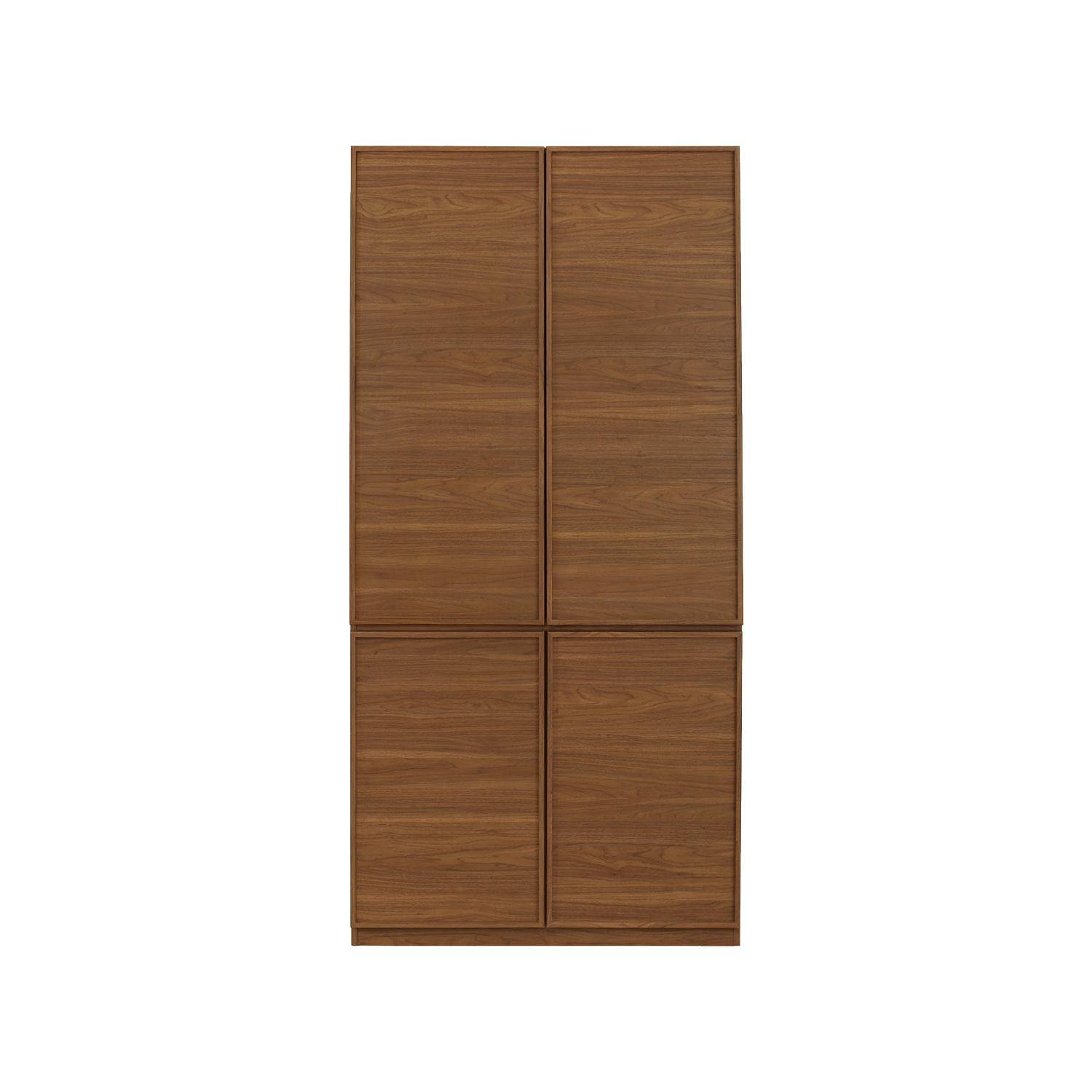 Módulo armario efecto madera con 4 puertas, Kuba, Nogal, 89.4x55x180 cm Photo2
