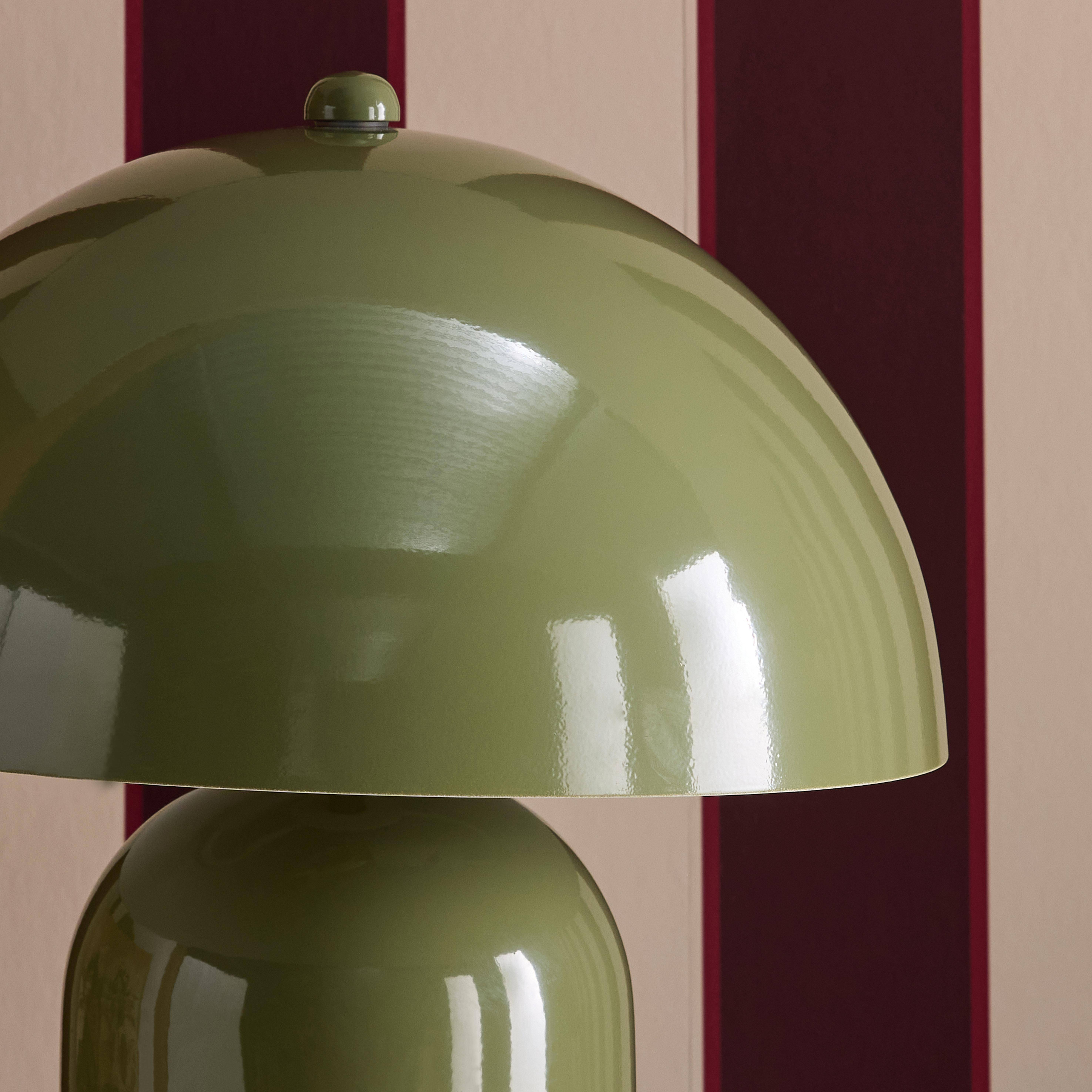 Lampa stołowa wewnętrzna metalowa khaki Ø 25cm Marco,sweeek,Photo3
