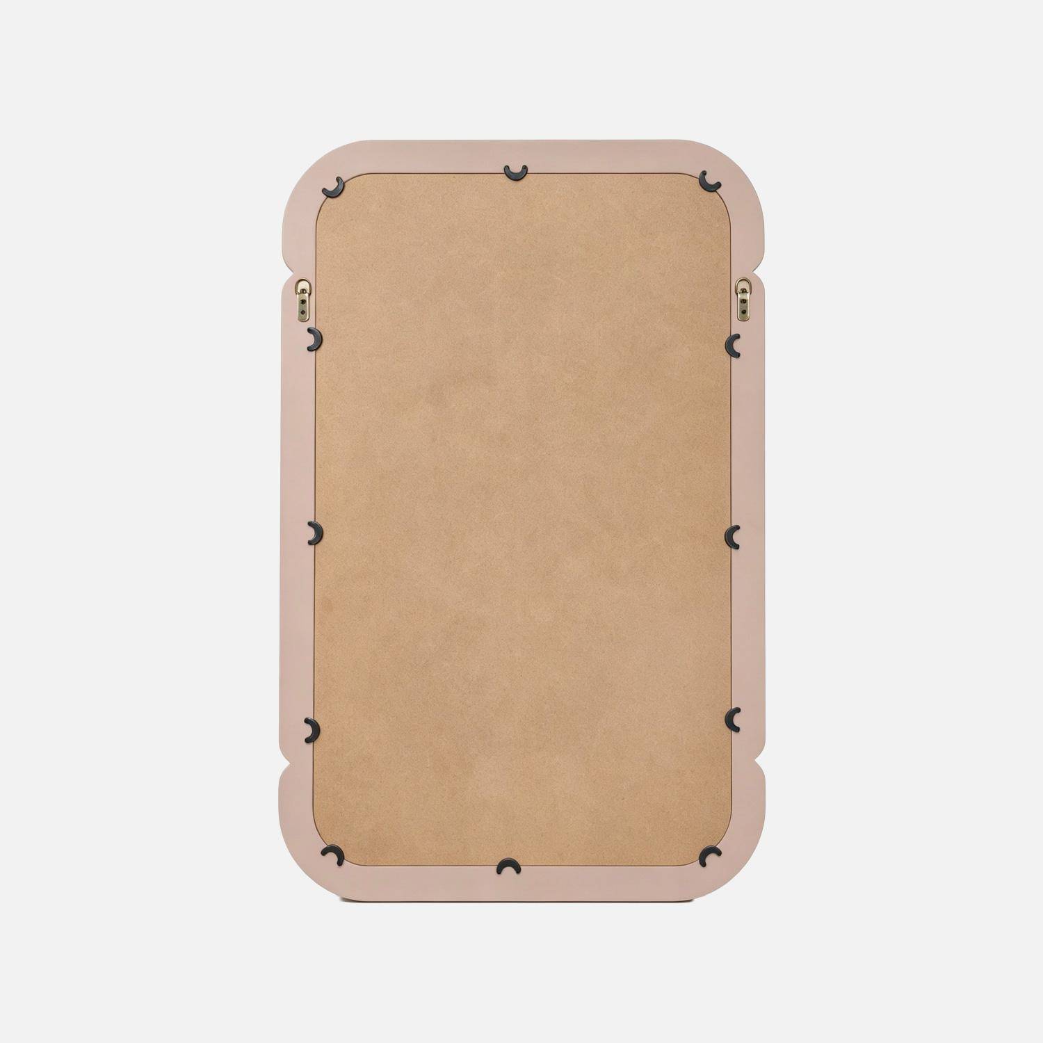 Espejo decorativo rectangular de madera, 106cm, Volt, Nude, 106x36x7 cm Photo2