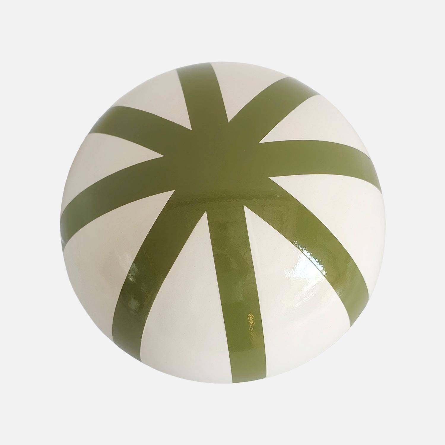 Lampe de table intérieur métal Ø20cm vert - Nyx Photo4