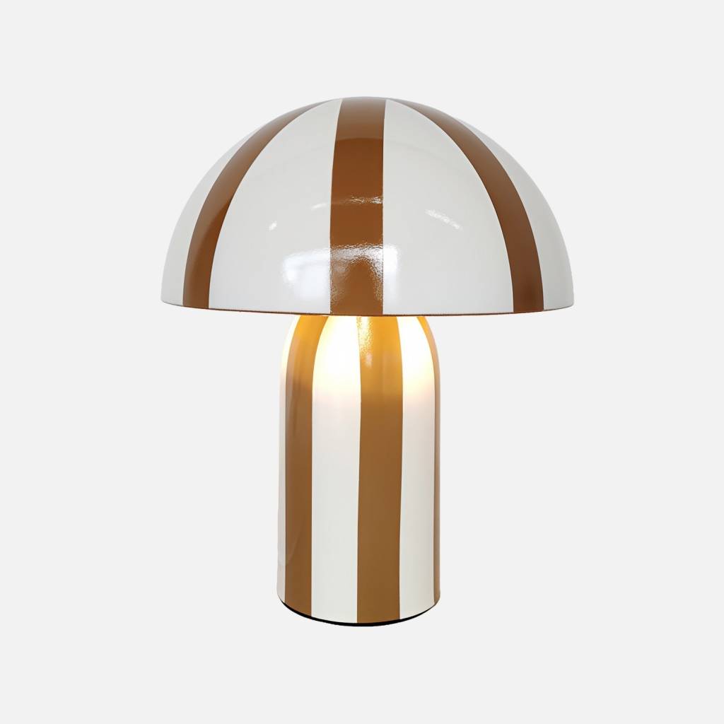 Lampe de table intérieur métal Ø20cm ocre