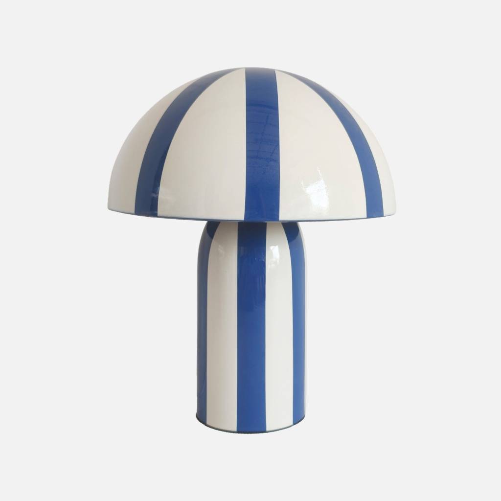 Lampe de table intérieur métal Ø20cm bleu