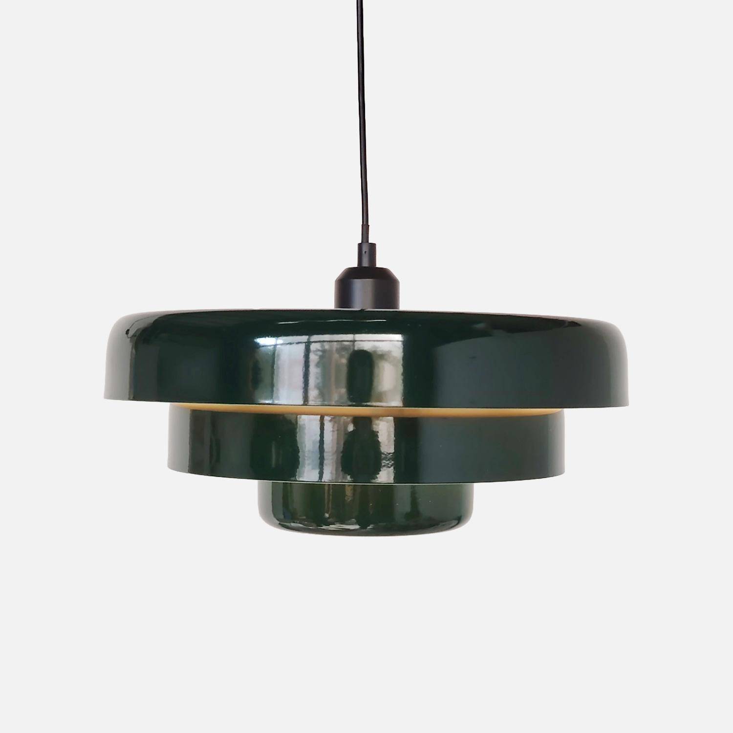 Suspension intérieur métal Ø35cm vert - Kova,sweeek,Photo2