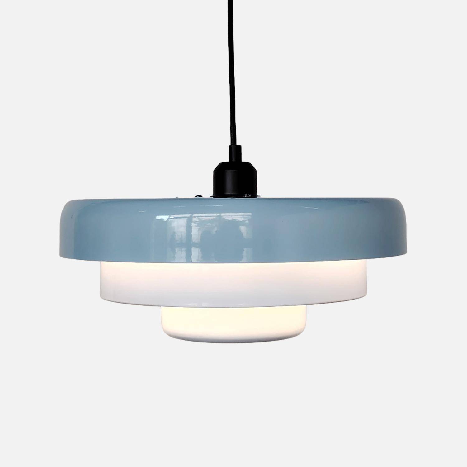 Suspension intérieur métal Ø35cm bleu clair - Kova,sweeek,Photo2