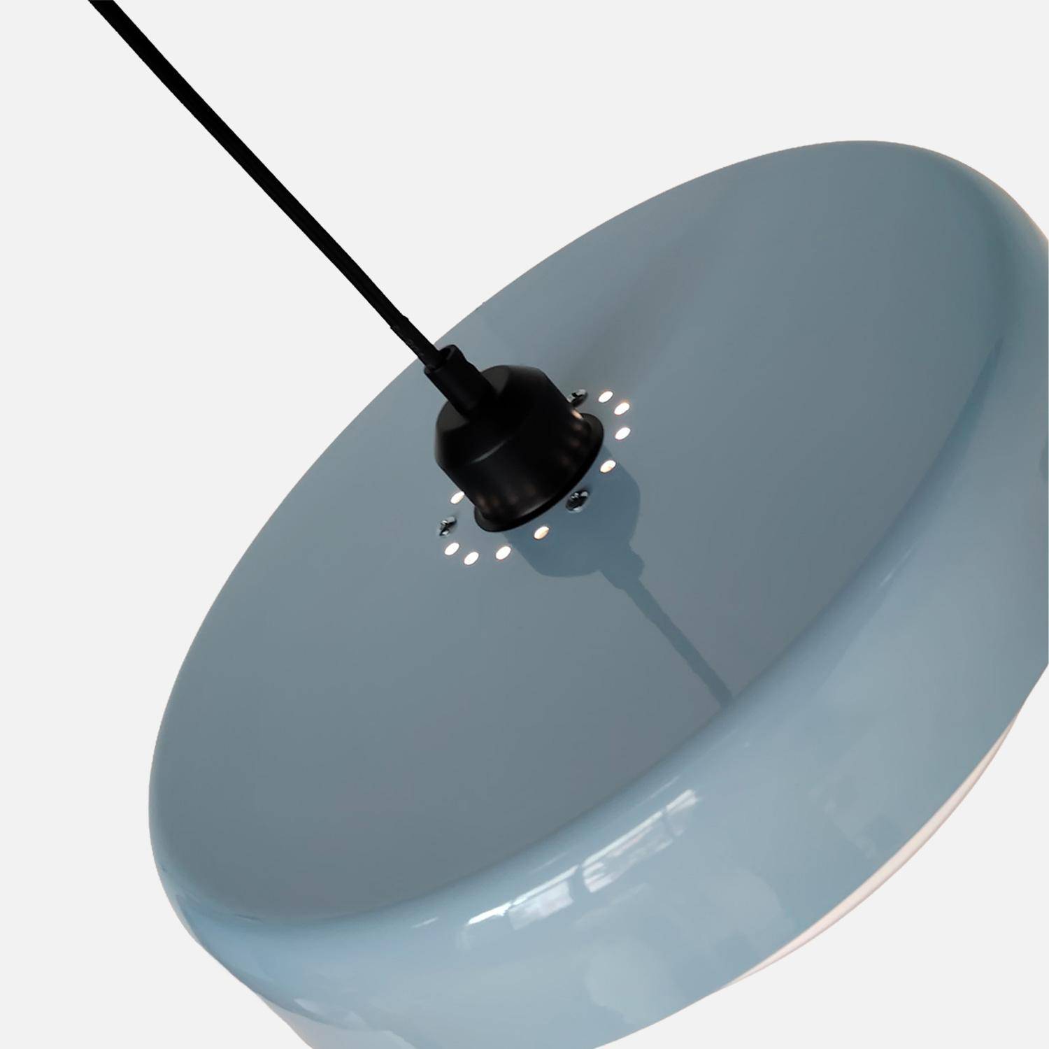 Suspension intérieur métal Ø35cm bleu clair - Kova Photo4