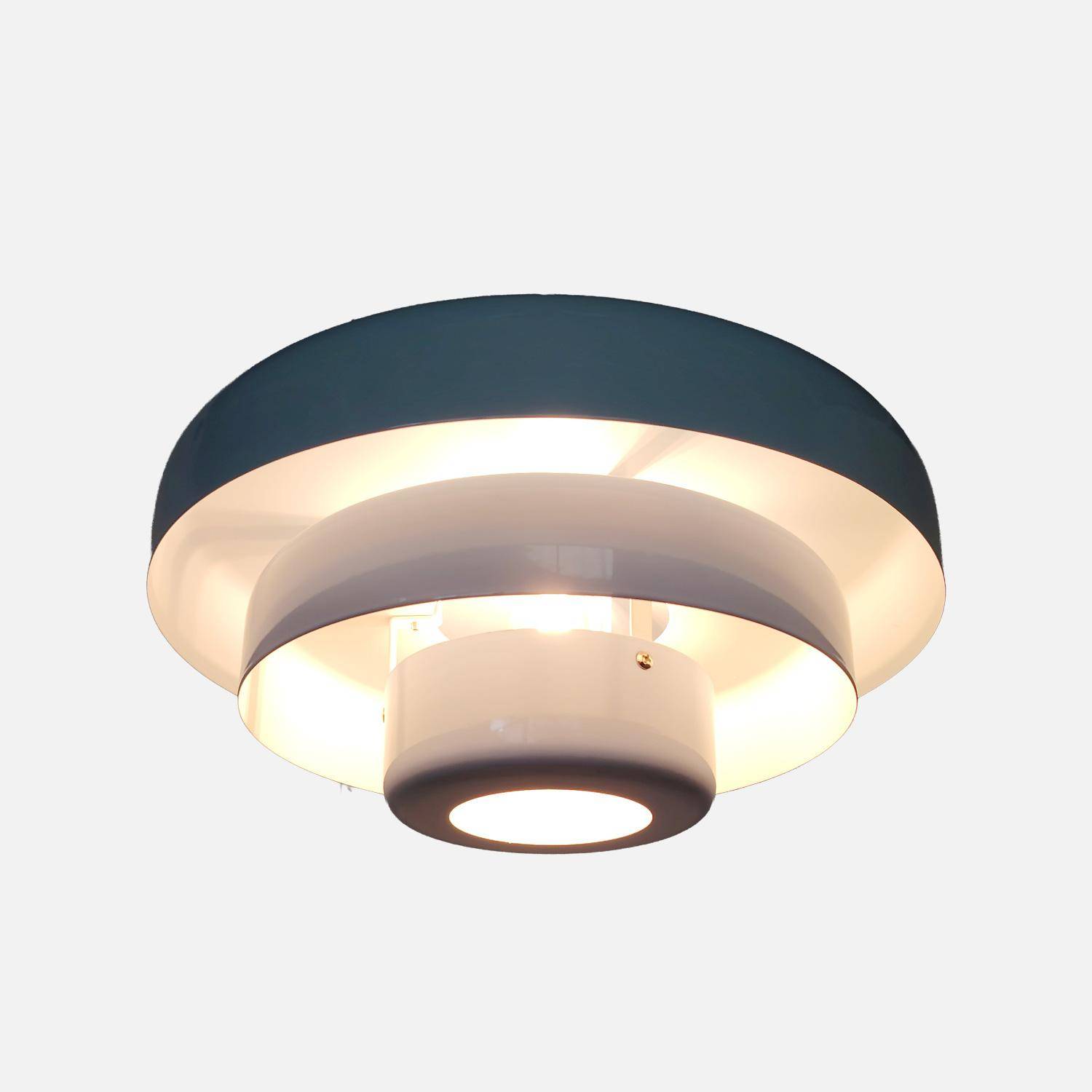 Suspension intérieur métal Ø35cm bleu clair - Kova Photo3