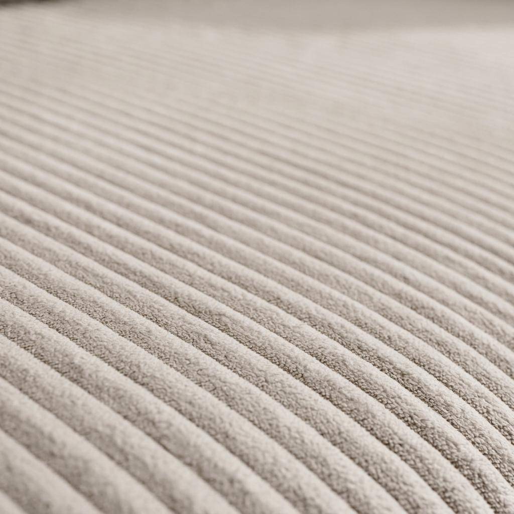Divano letto in velluto a coste con contenitore, 3 posti, Almo in velluto a coste, Beige grigio, 230x95x85 cm,sweeek,Photo4