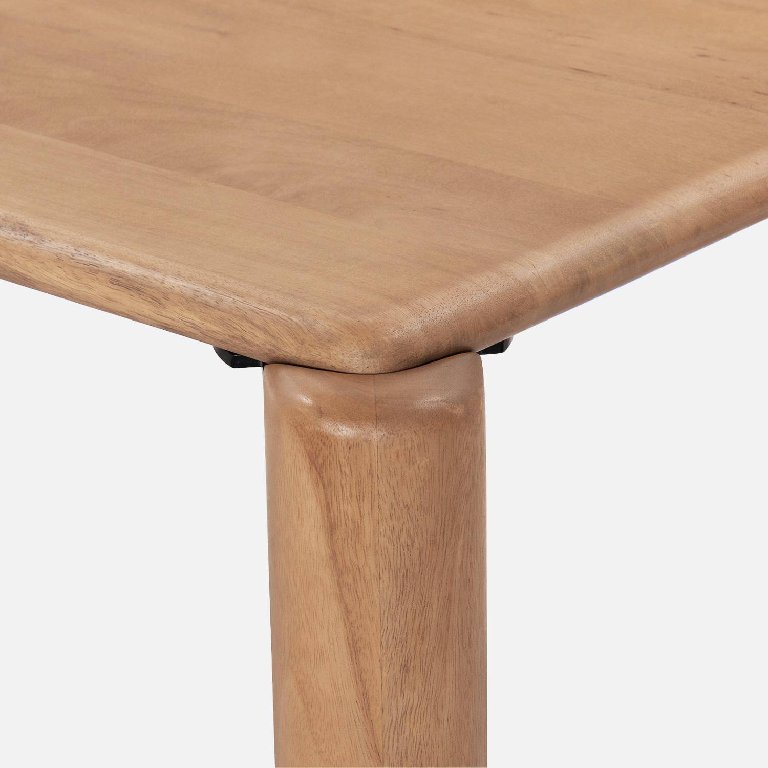 Table basse exotique rectangulaire bois de manguier naturel - Petra Photo4