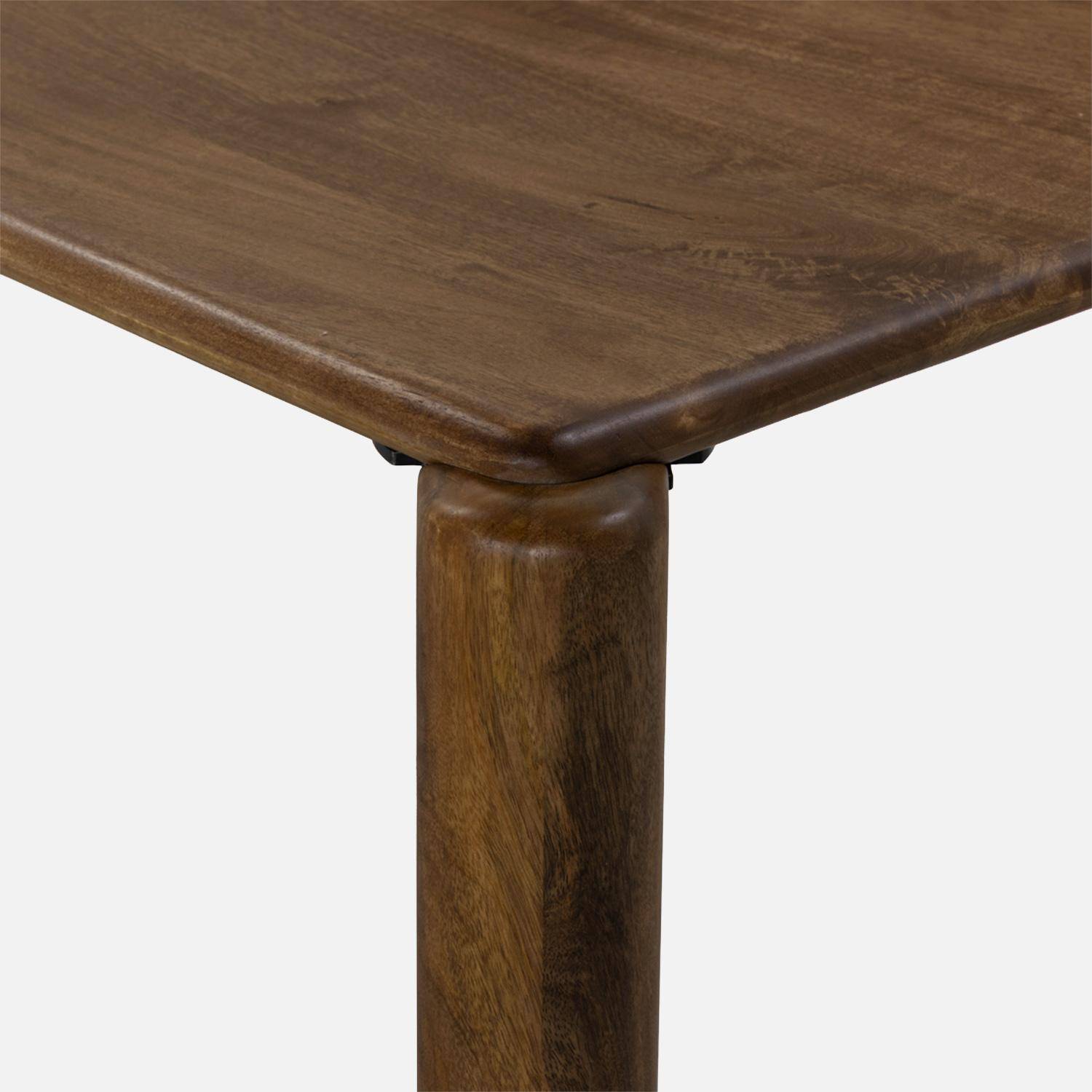 Table basse exotique rectangulaire bois de manguier noyer - Petra,sweeek,Photo4