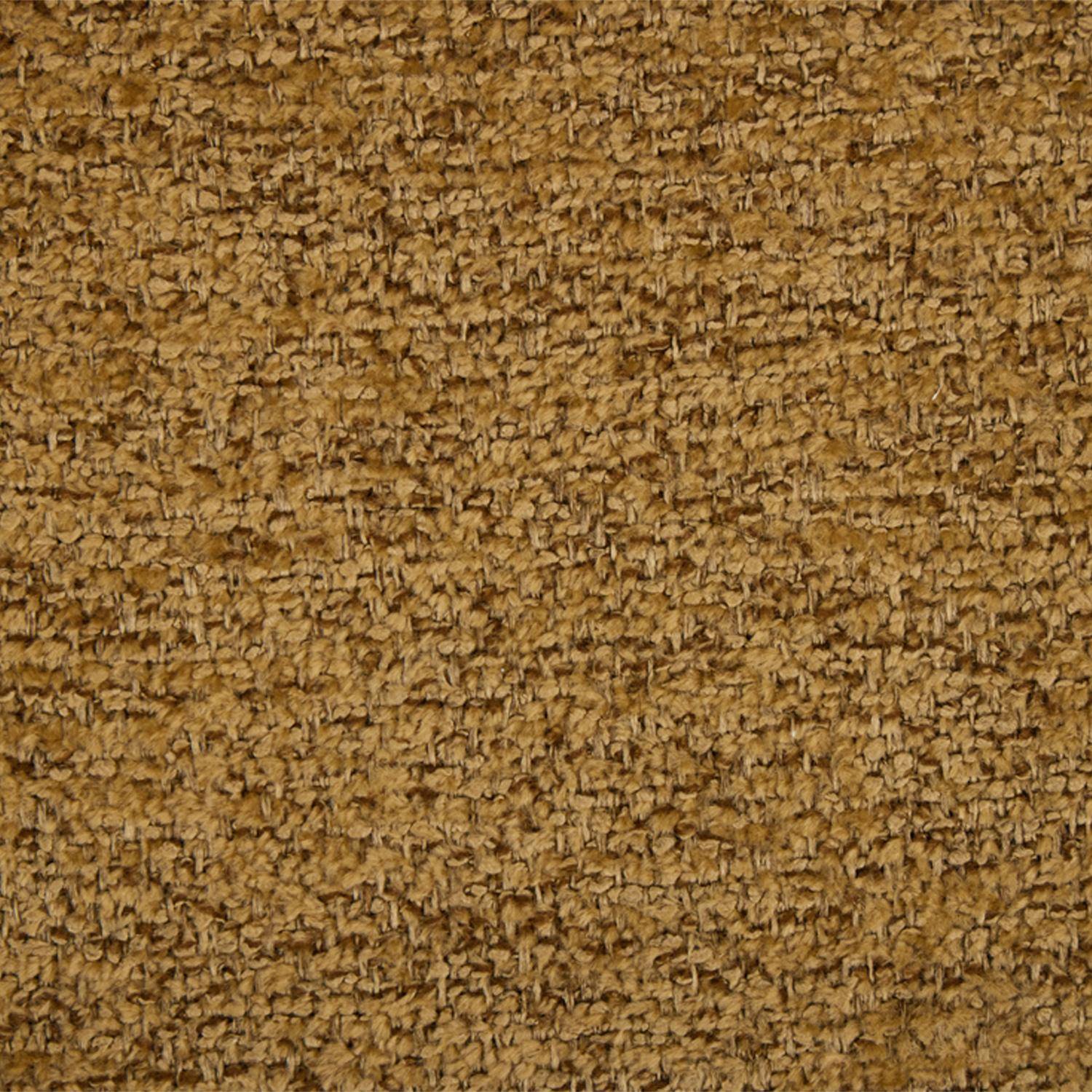 Lot de 2 chaises bois de peuplier teinté noyer, acier noir et tissu texturé moutarde - Paul Photo6