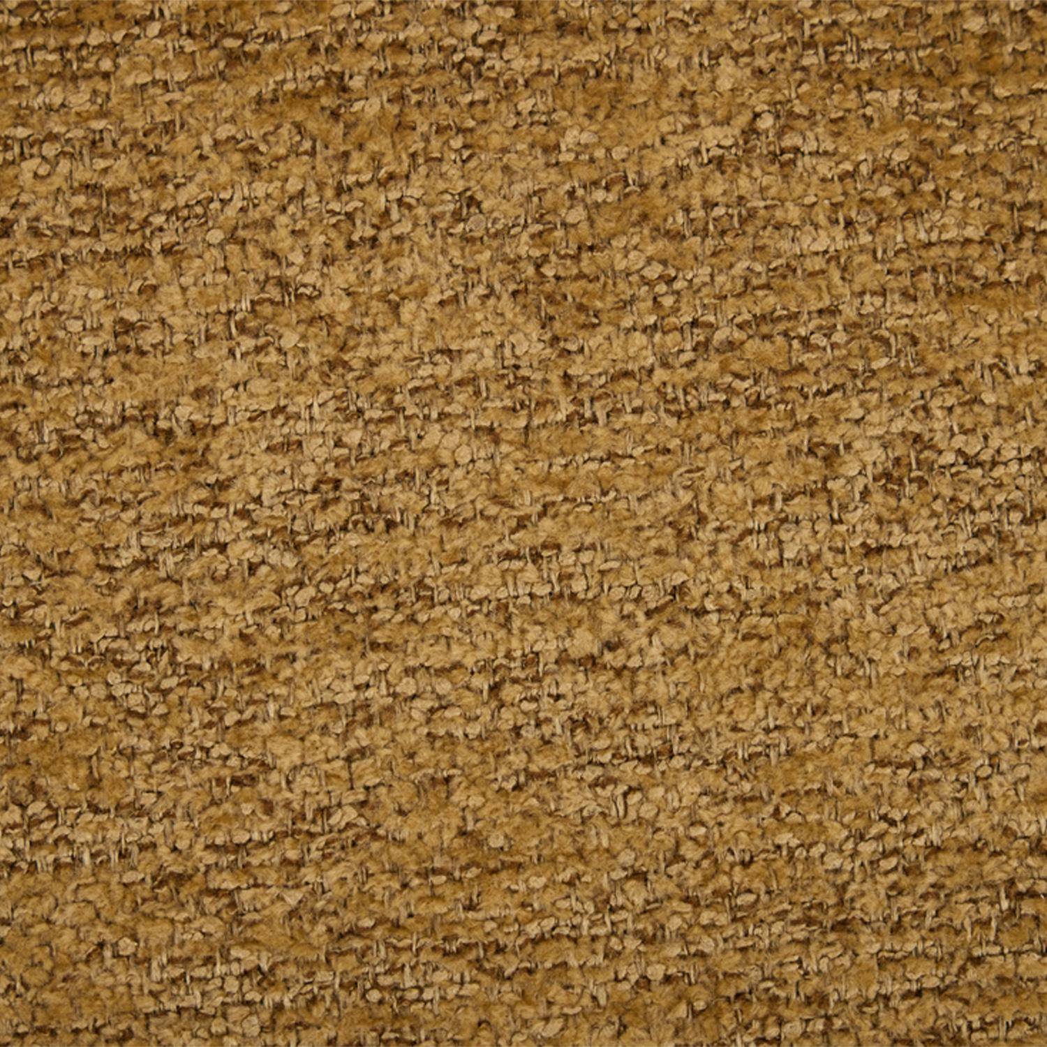 Lot de 2 chaises bois de peuplier teinté noyer, acier chromé et tissu texturé moutarde - Paul,sweeek,Photo6