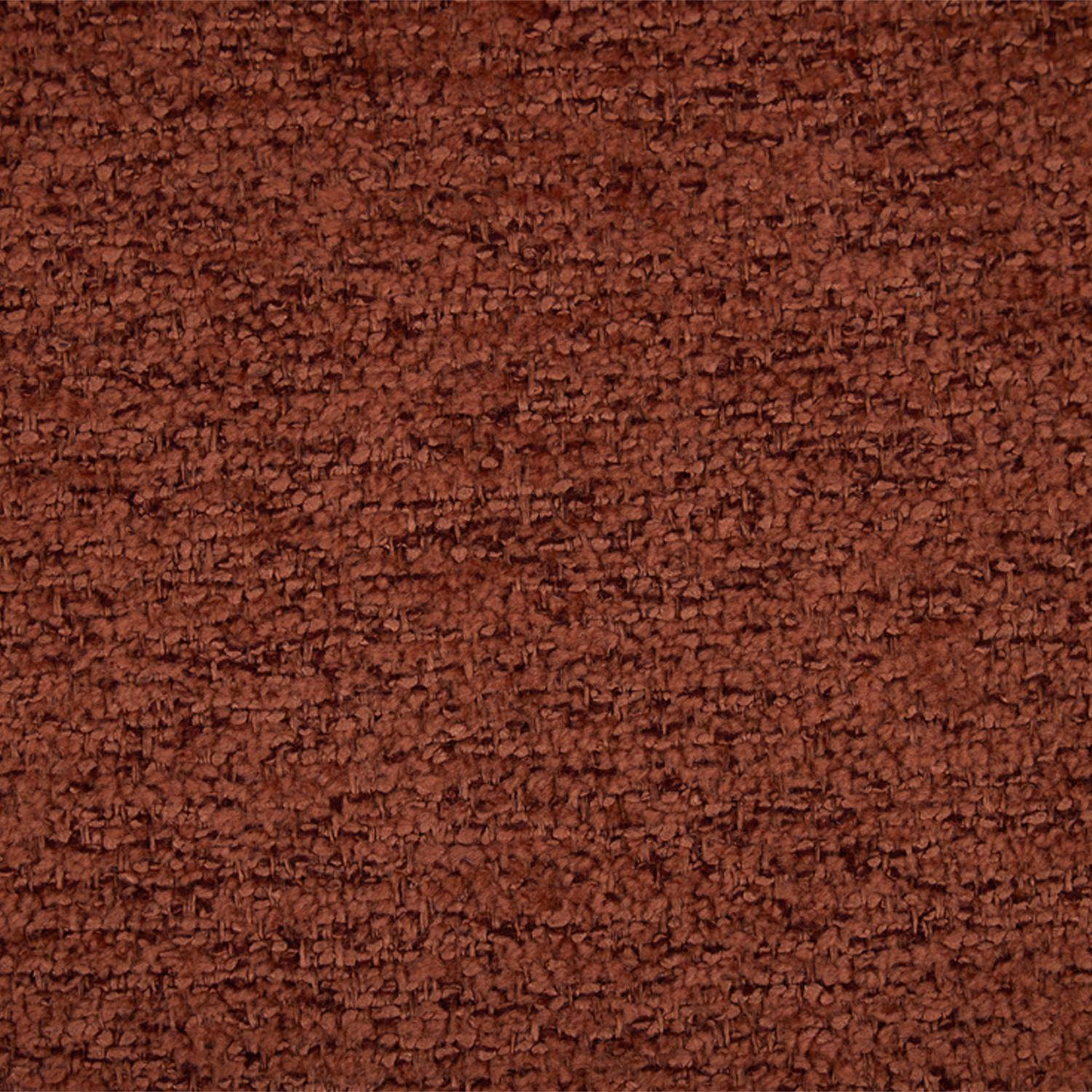 Silla de madera de álamo teñida de nogal, acero y tejido texturizado, set de 2, Paul, Terracotta, 52x54x79 cm Photo6