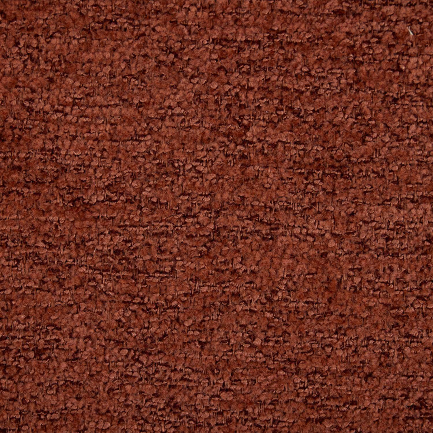 Taburete de bar de madera de álamo teñida en nogal, acero y tejido texturizado, set de 2, Paul, Terracotta, 51x52x92 cm,sweeek,Photo6