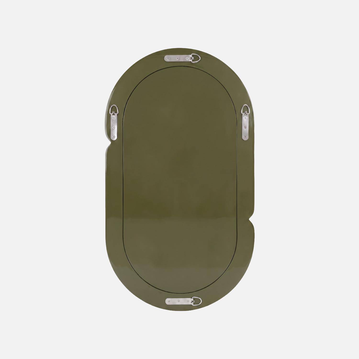 Miroir ovale finition glossy 70cm vert - Adia,sweeek,Photo2