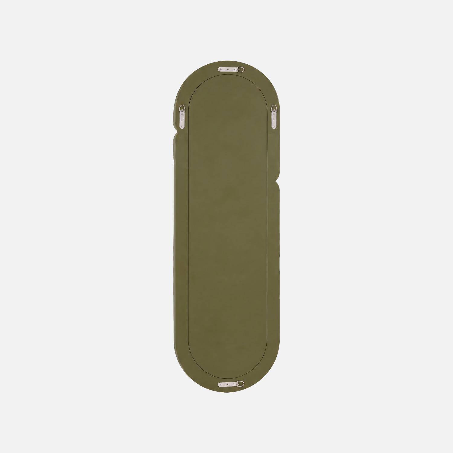 Miroir ovale finition glossy 160cm vert - Ada Photo3