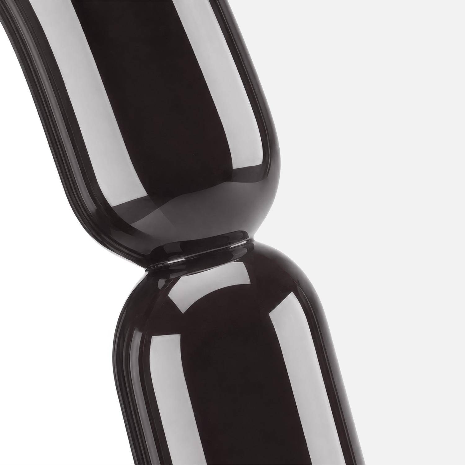 Miroir ovale finition glossy 160cm noir - Ada Photo3