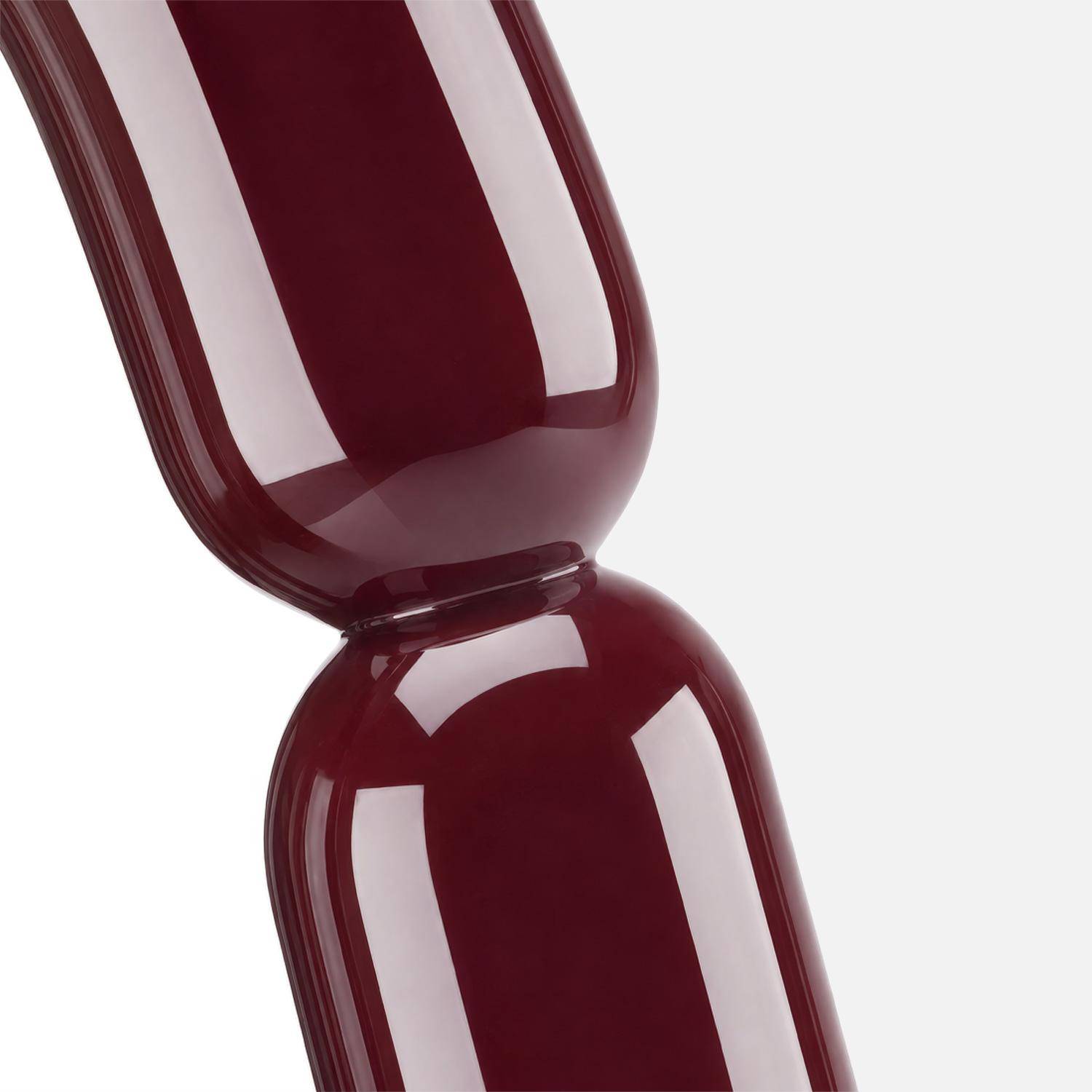 Miroir ovale finition glossy 160cm bordeaux - Ada Photo4