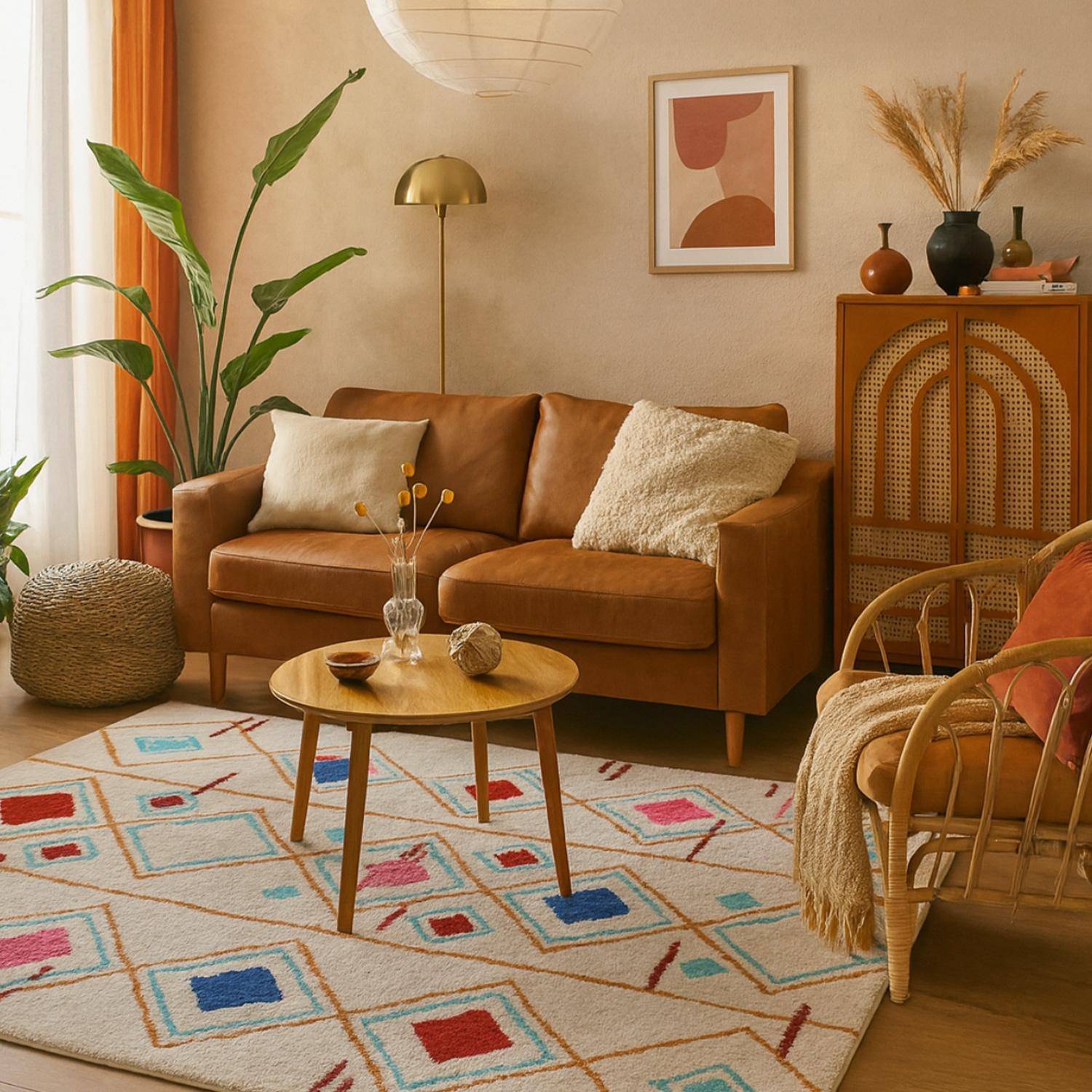 Tappeto da interno berbero multicolore, Tova, Multicolore, 120x170x1.2 cm Photo1